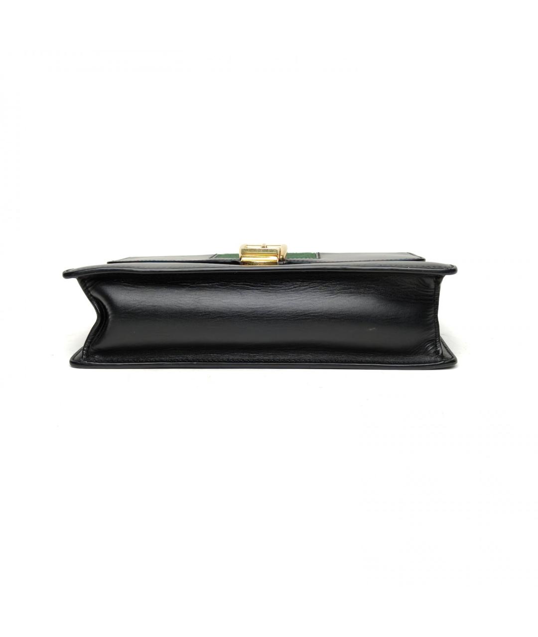 GUCCI Черная кожаная сумка через плечо, фото 6