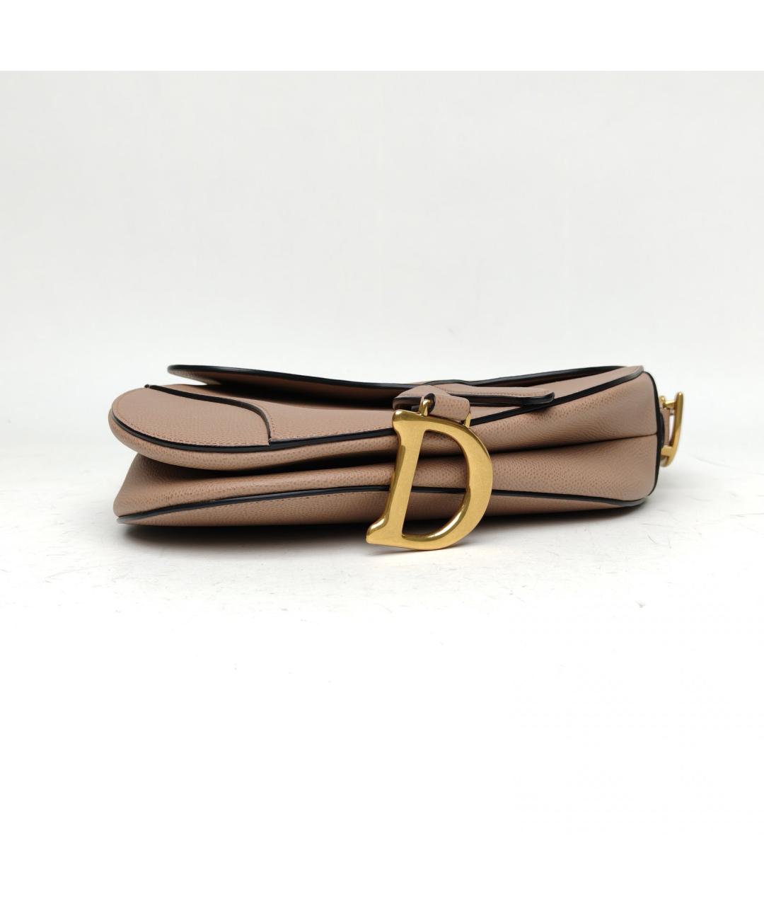 CHRISTIAN DIOR Розовая кожаная сумка через плечо, фото 8