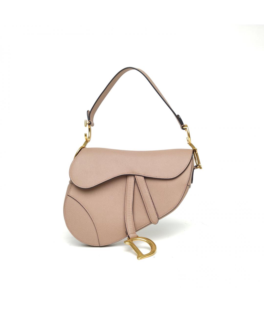 CHRISTIAN DIOR Розовая кожаная сумка через плечо, фото 2