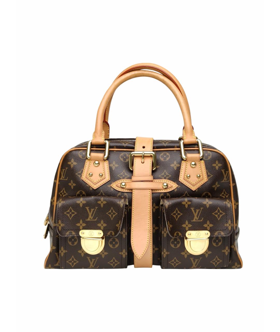 LOUIS VUITTON Коричневая сумка с короткими ручками, фото 1