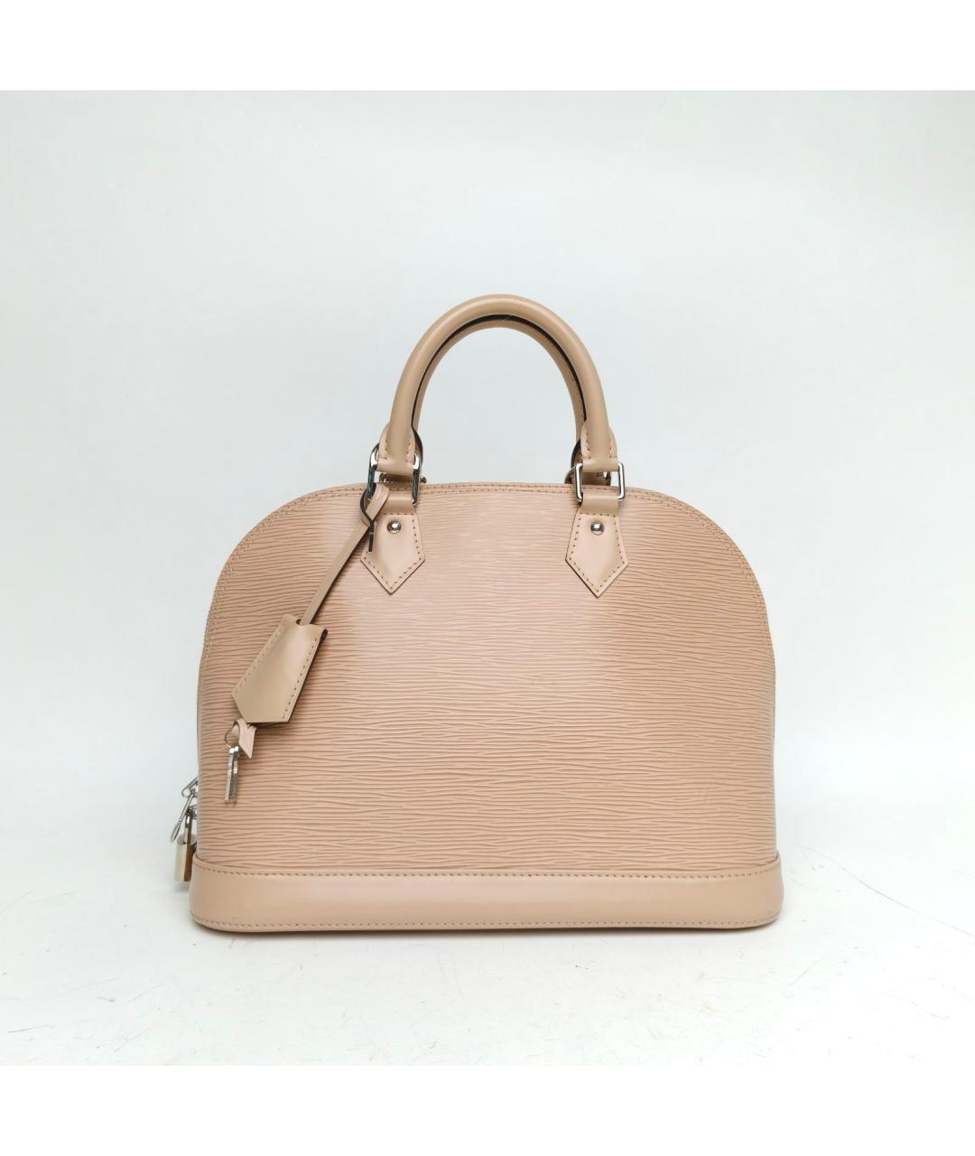 LOUIS VUITTON Бежевая кожаная сумка через плечо, фото 2