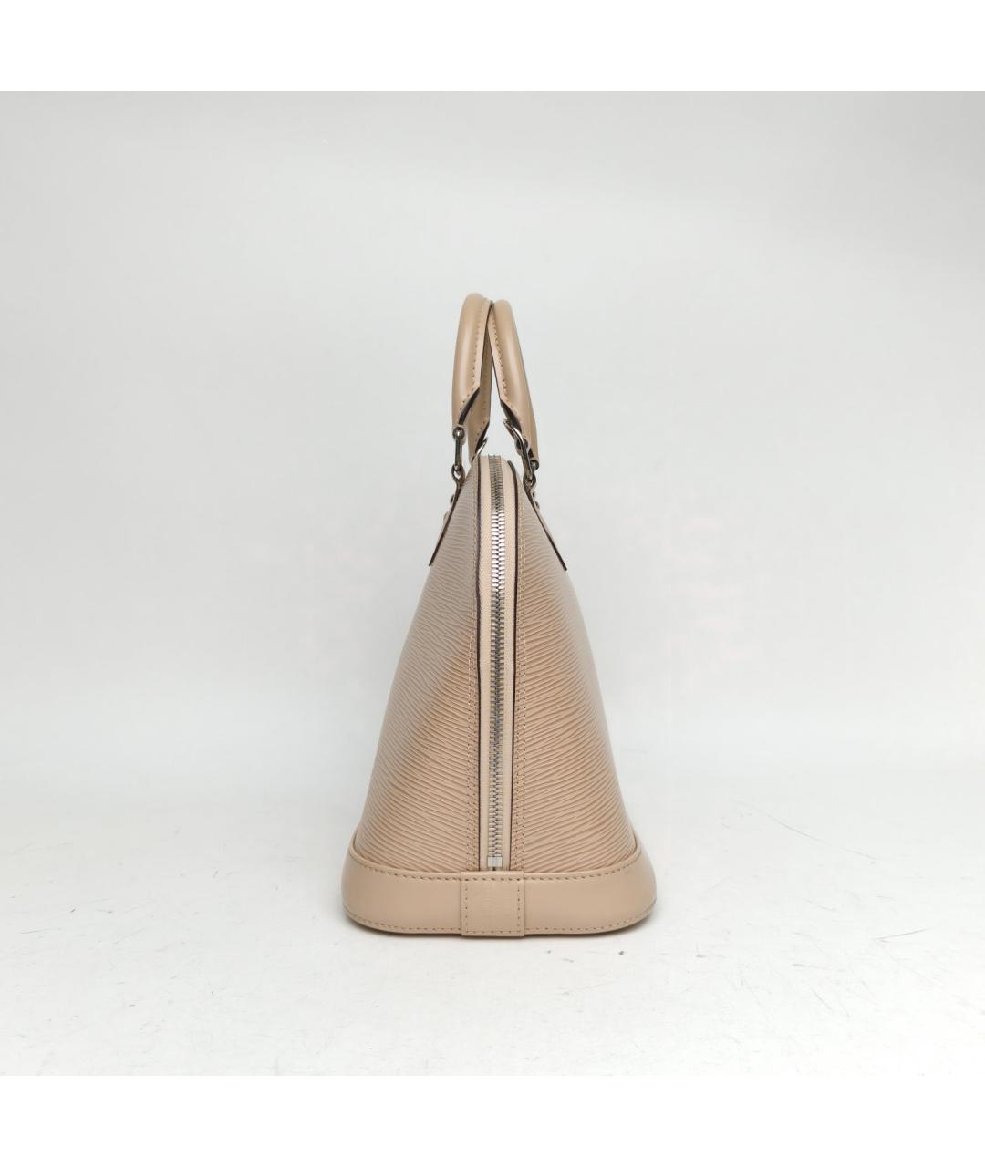 LOUIS VUITTON Бежевая кожаная сумка через плечо, фото 5