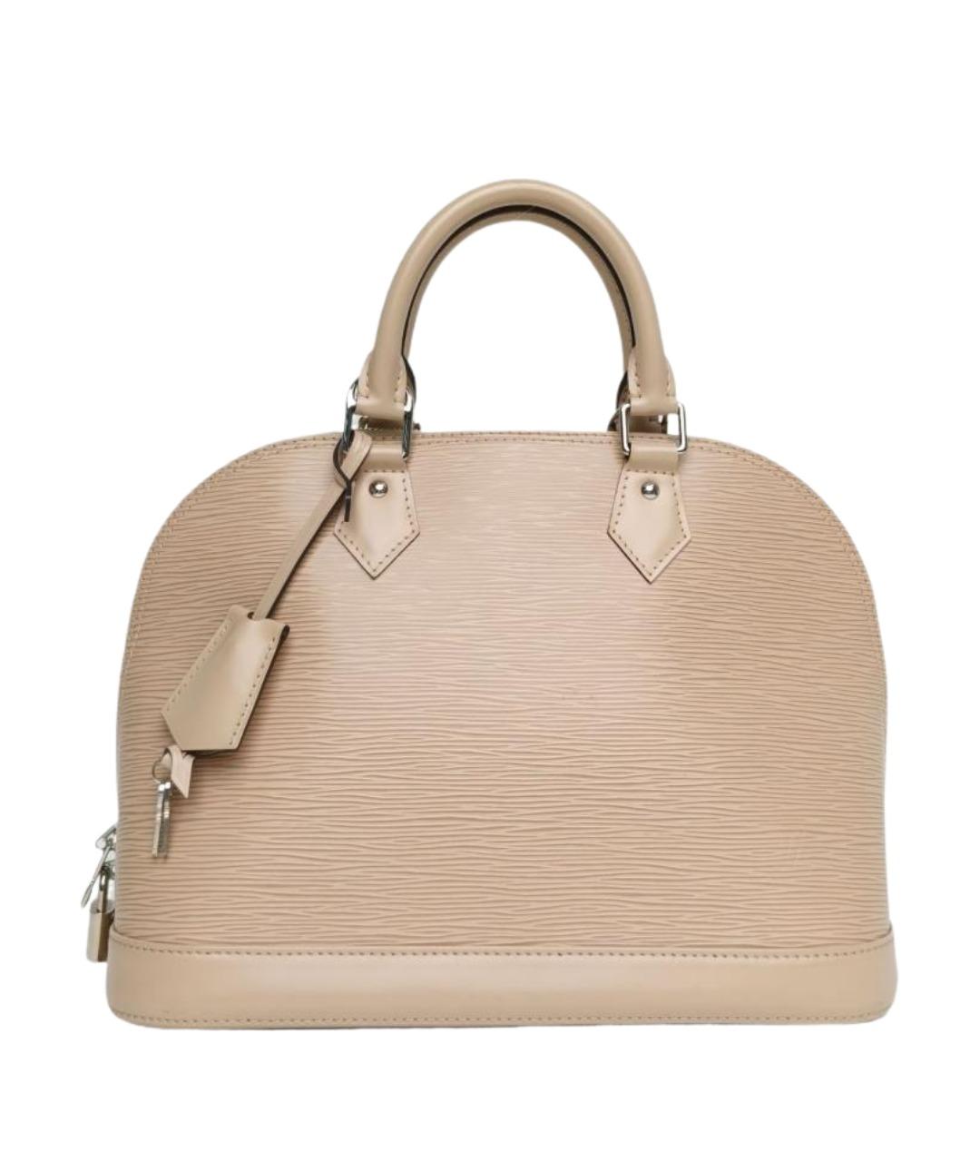 LOUIS VUITTON Бежевая кожаная сумка через плечо, фото 1