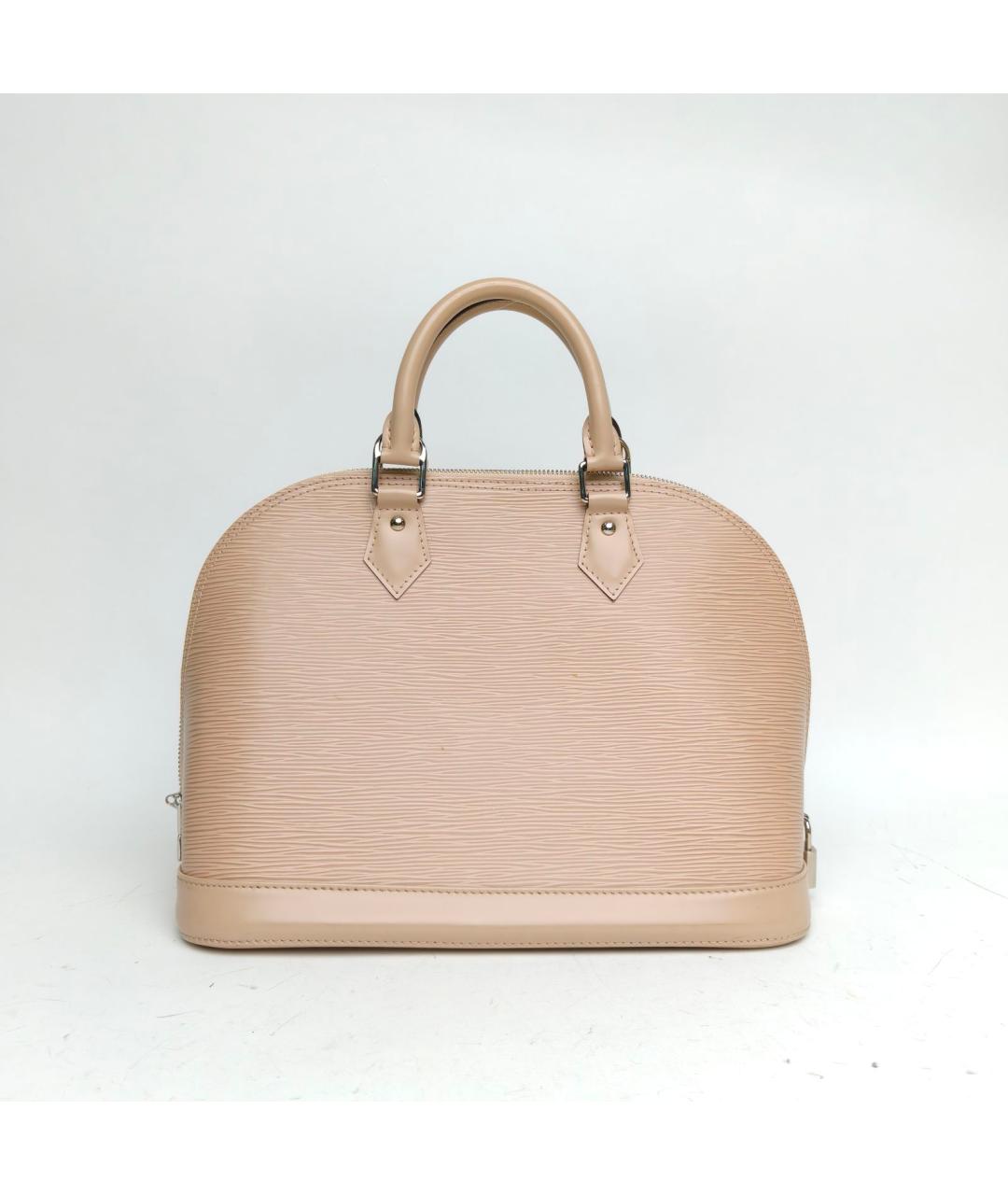 LOUIS VUITTON Бежевая кожаная сумка через плечо, фото 4