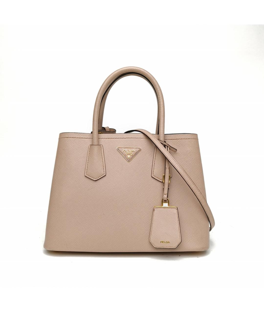 PRADA Бежевая кожаная сумка через плечо, фото 2