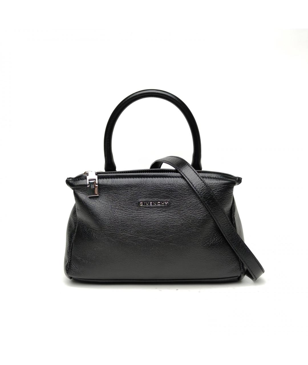 GIVENCHY Черная кожаная сумка с короткими ручками, фото 10