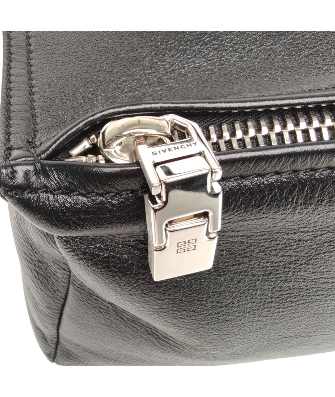 GIVENCHY Черная кожаная сумка с короткими ручками, фото 7