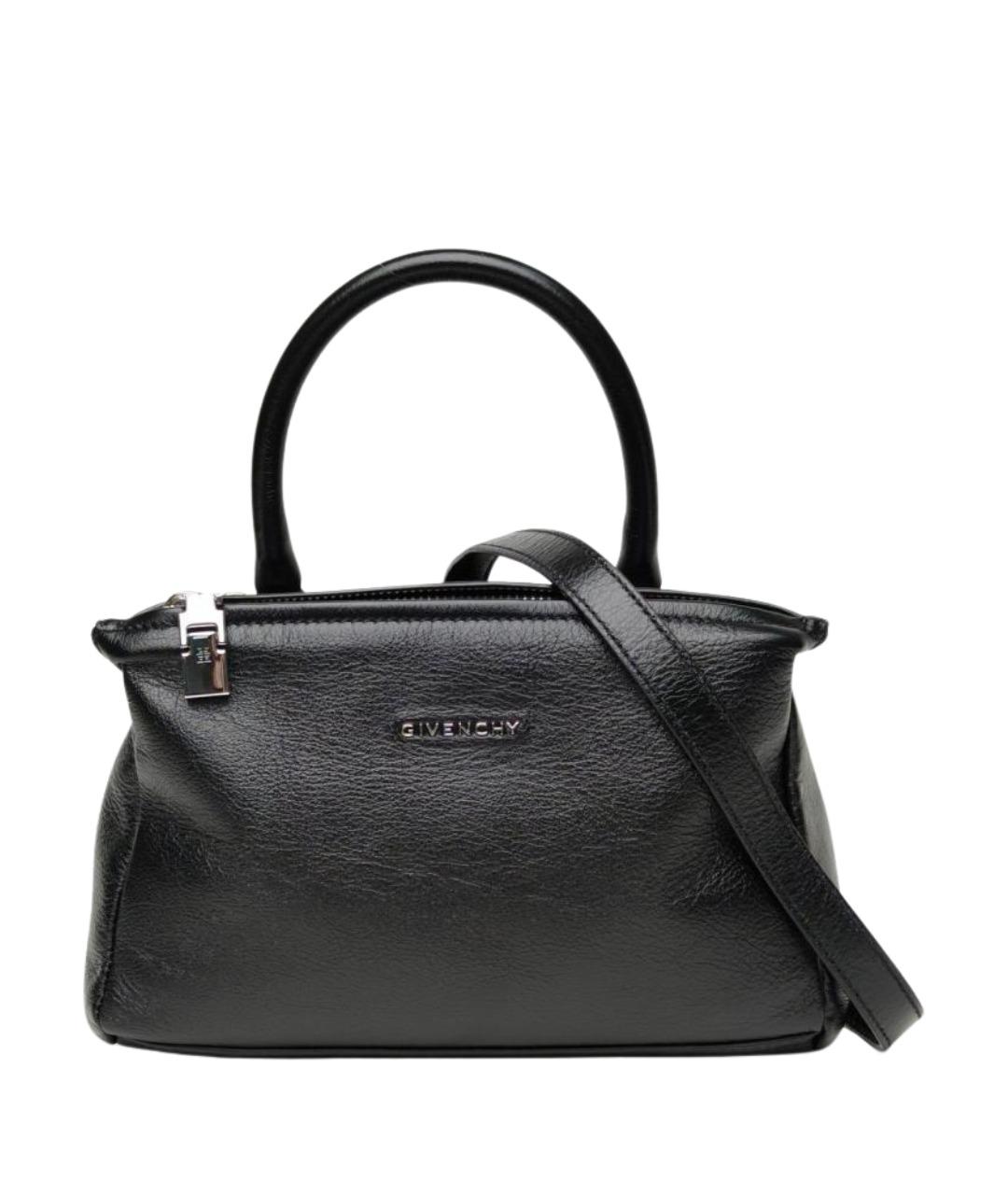 GIVENCHY Черная кожаная сумка с короткими ручками, фото 1