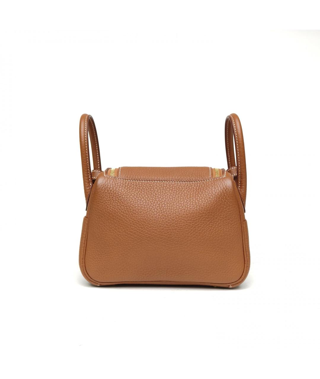 HERMES Коричневая кожаная сумка через плечо, фото 3