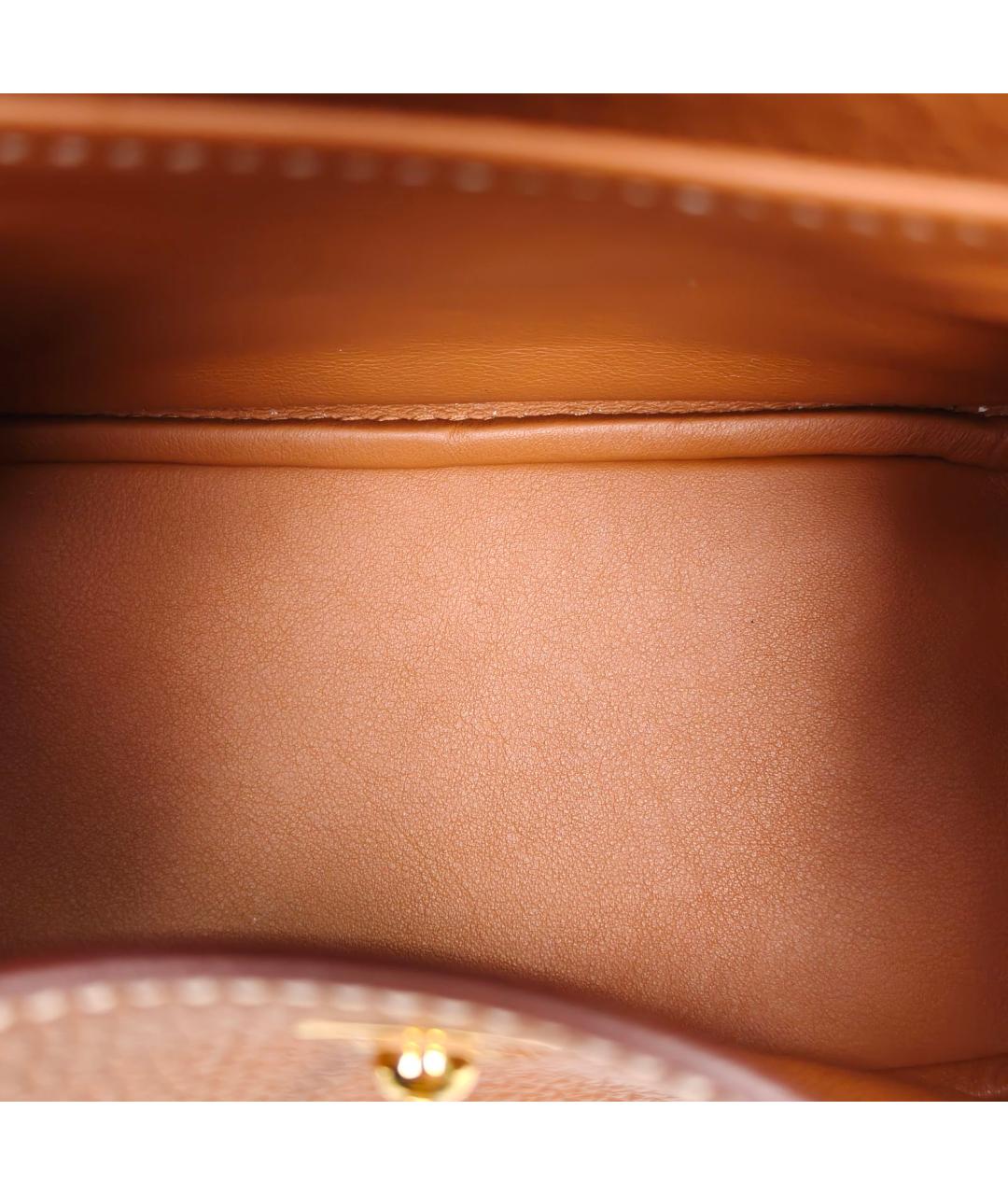 HERMES Коричневая кожаная сумка через плечо, фото 6