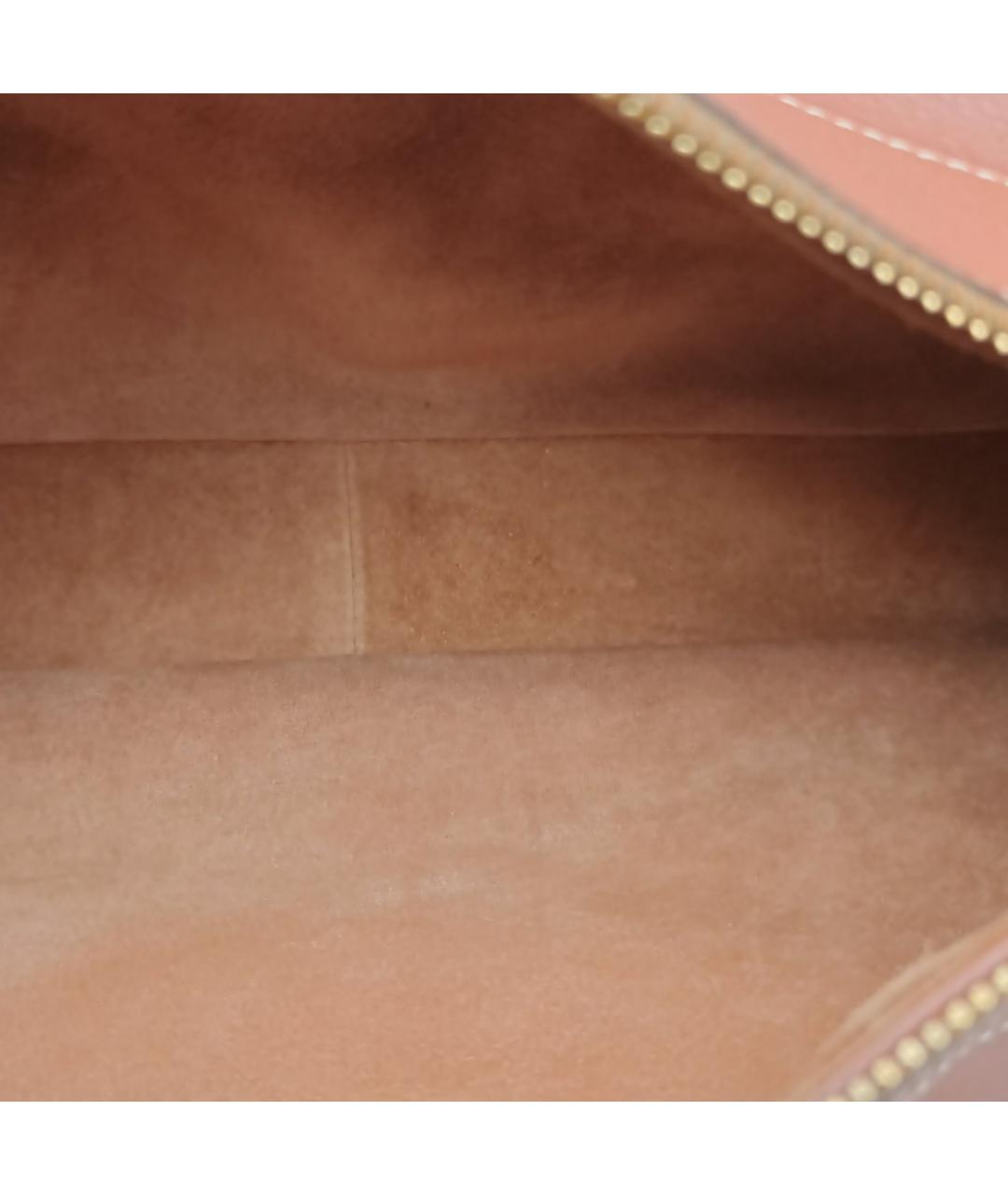 CELINE Коричневая кожаная сумка с короткими ручками, фото 9