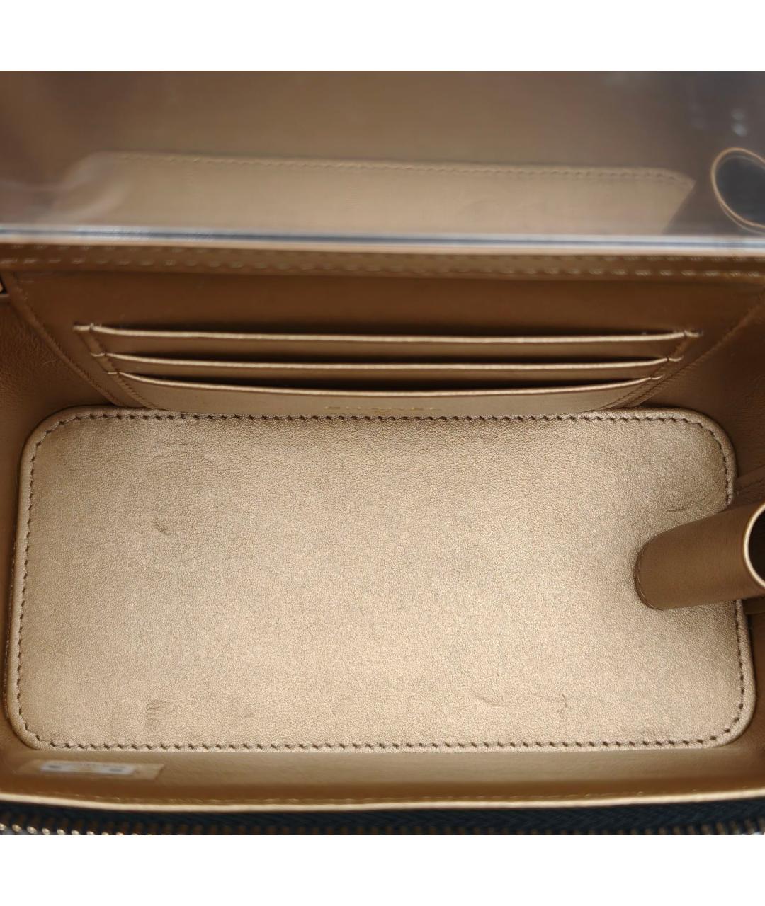 CHANEL Черная кожаная сумка через плечо, фото 8