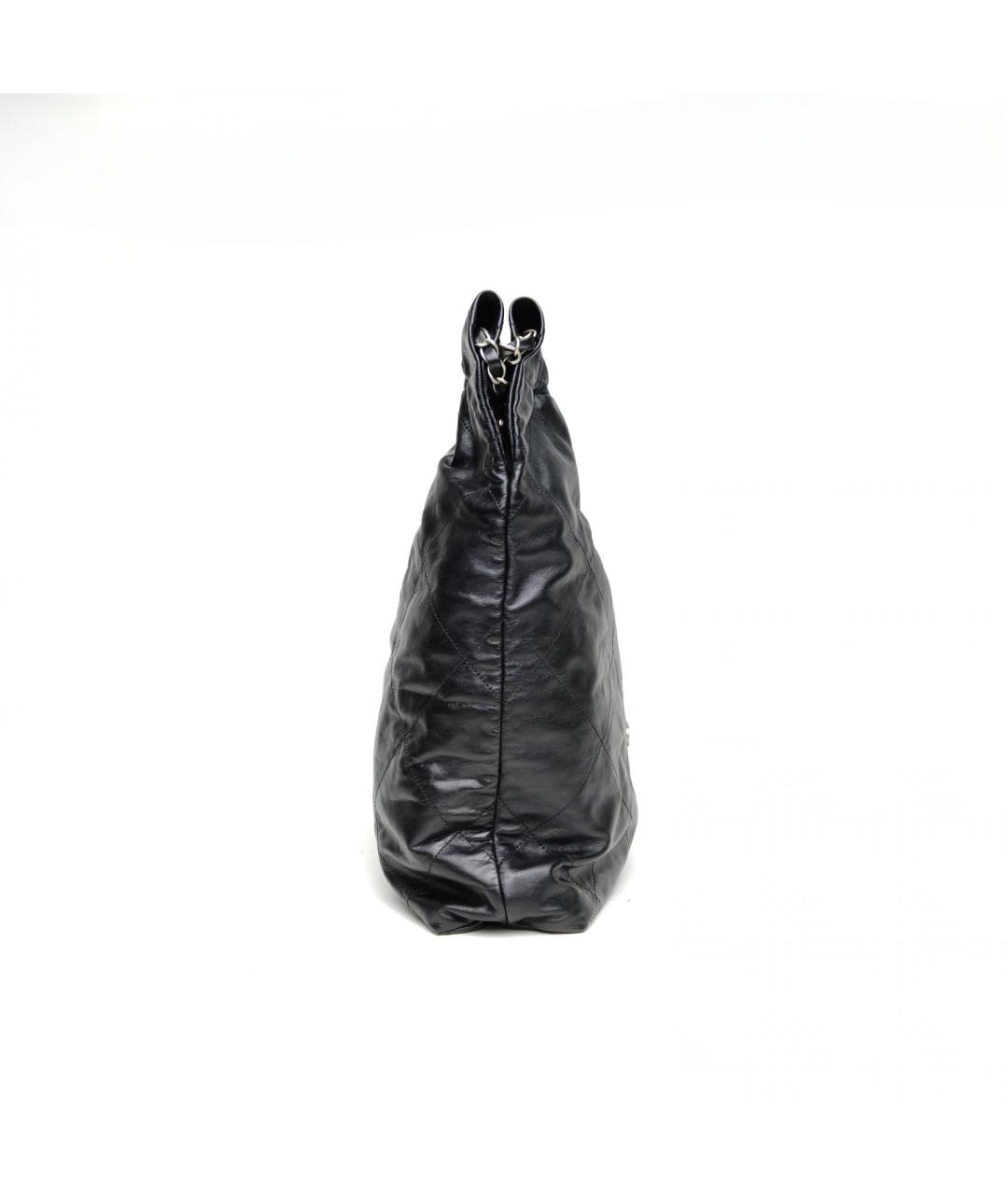 CHANEL Черная кожаная сумка тоут, фото 3