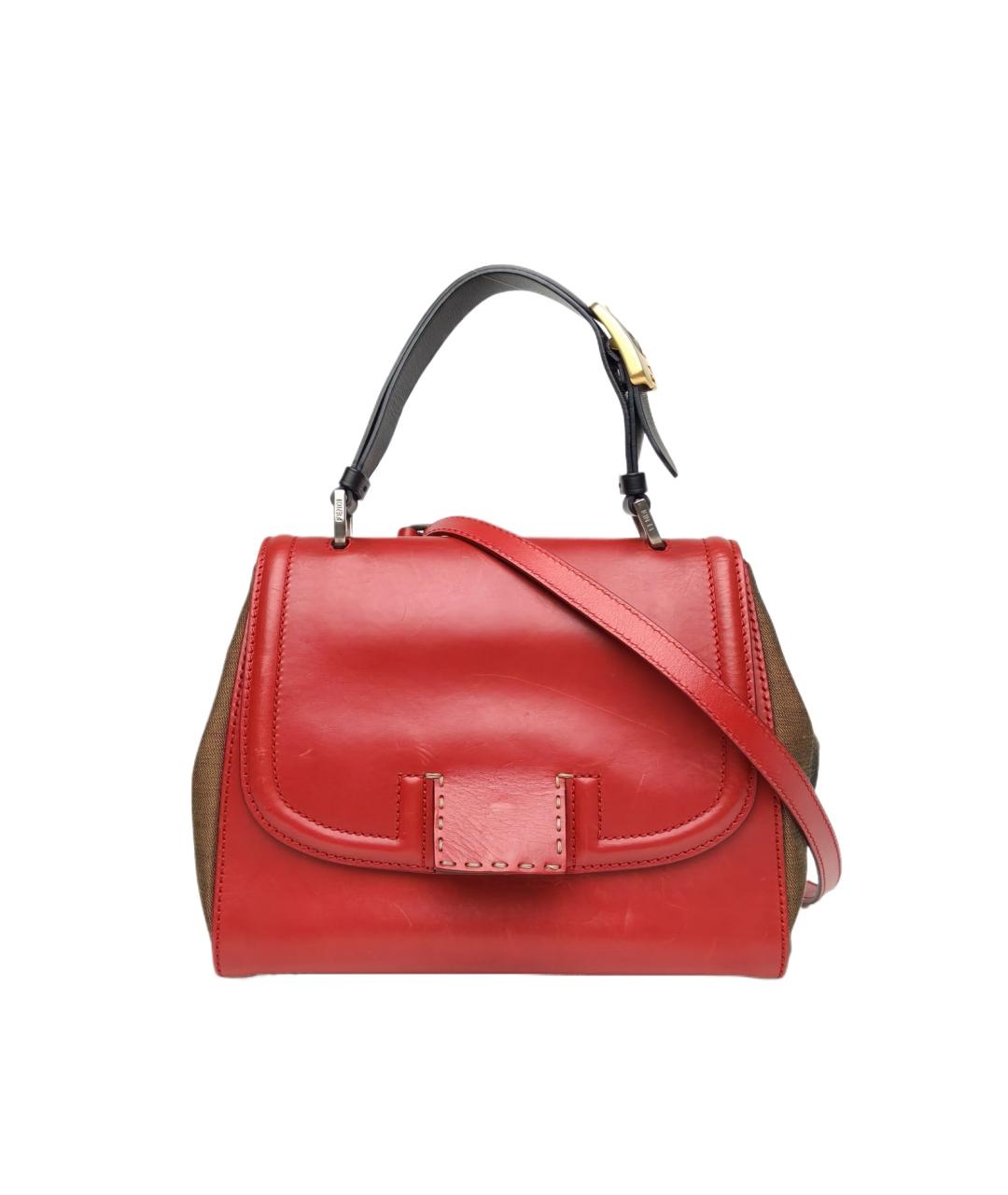 FENDI Красная сумка с короткими ручками, фото 10