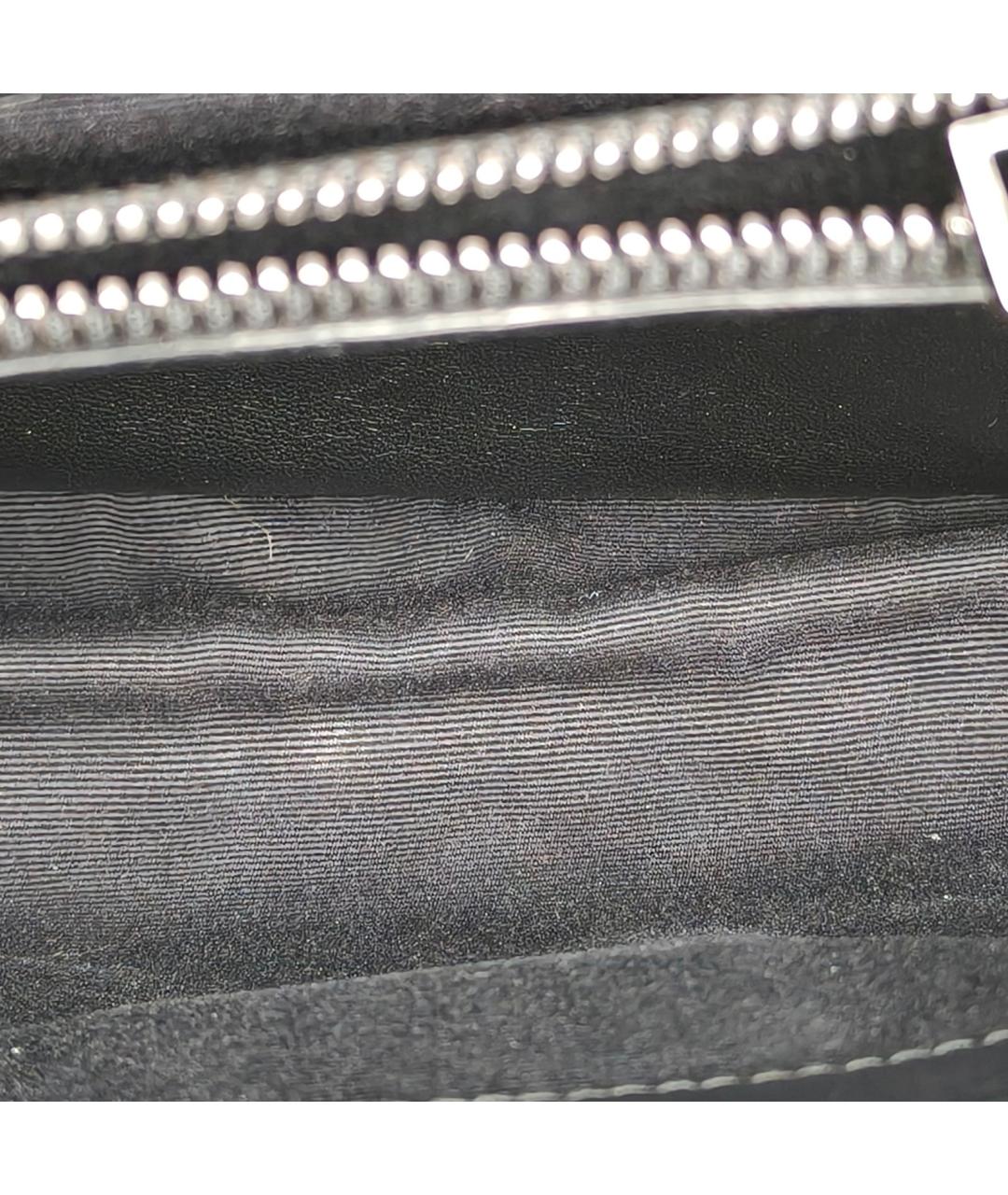 SAINT LAURENT Черная кожаная сумка с короткими ручками, фото 8
