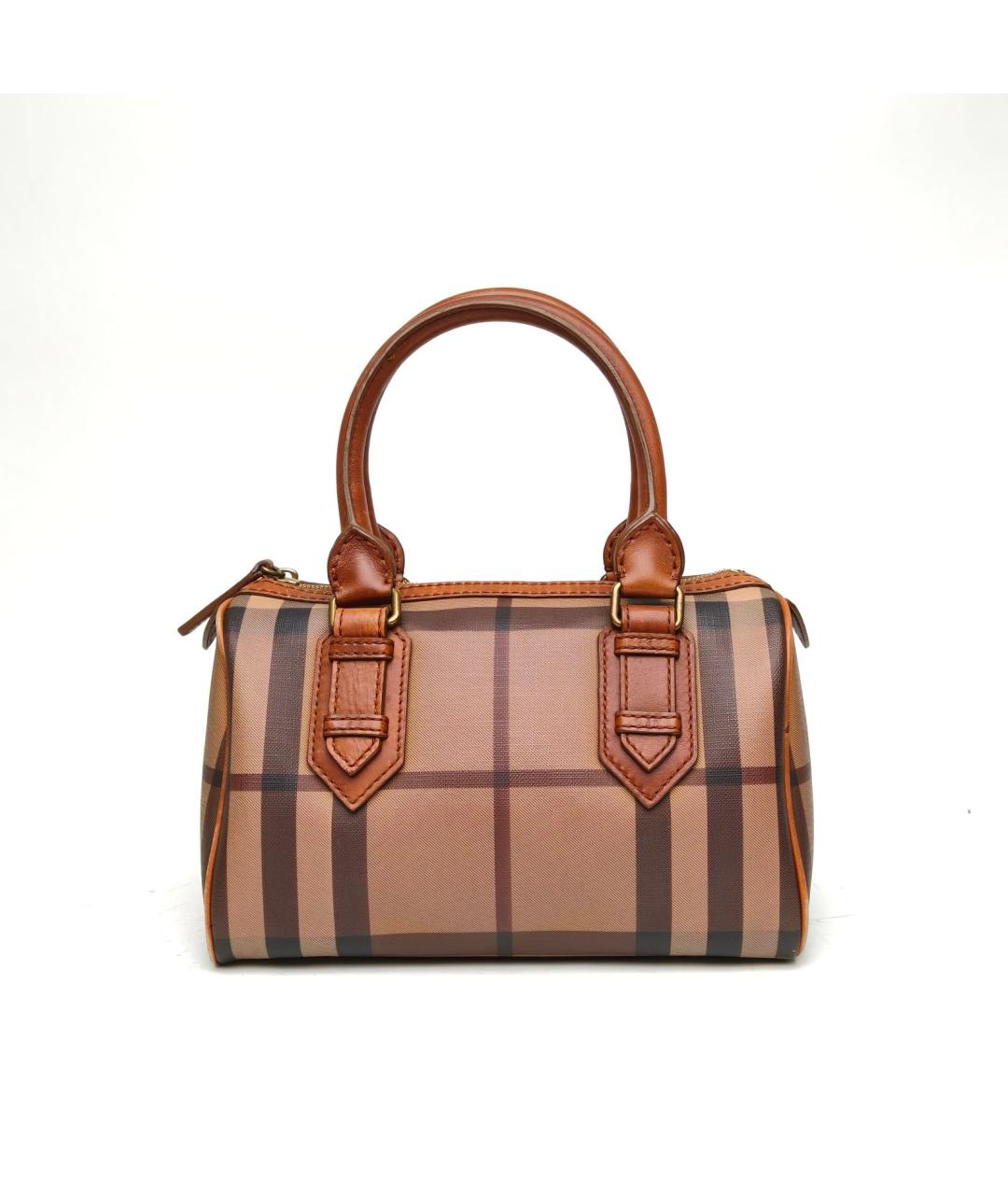 BURBERRY Коричневая сумка с короткими ручками, фото 2