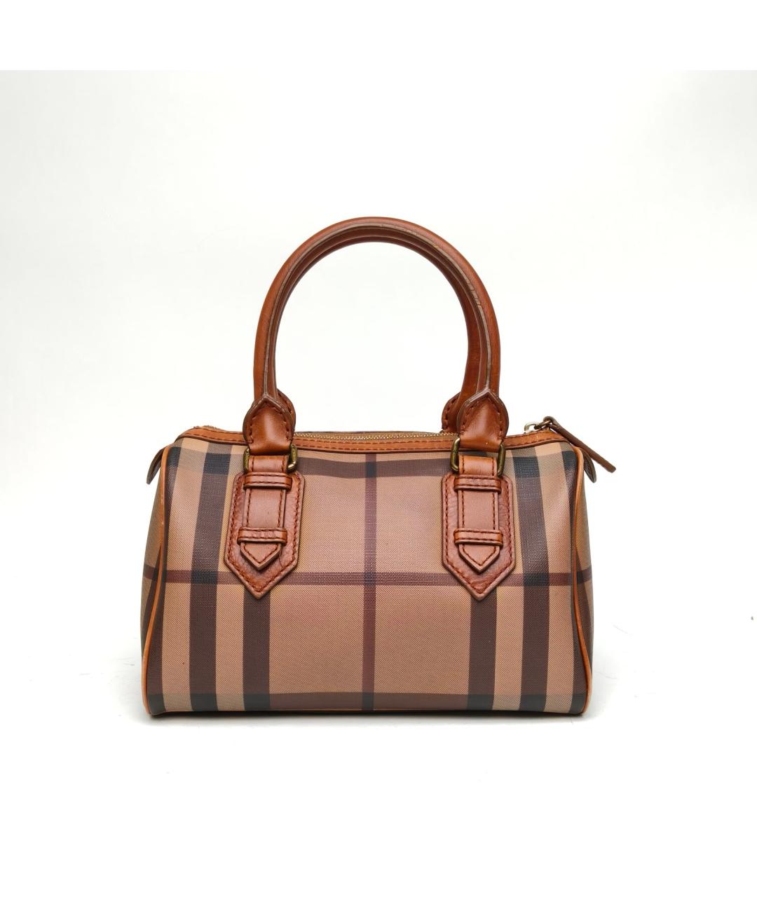 BURBERRY Коричневая сумка с короткими ручками, фото 4