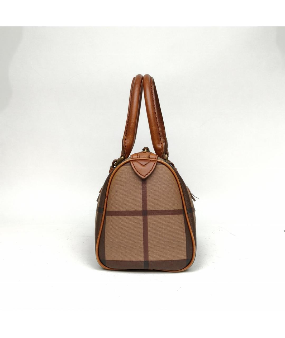 BURBERRY Коричневая сумка с короткими ручками, фото 3