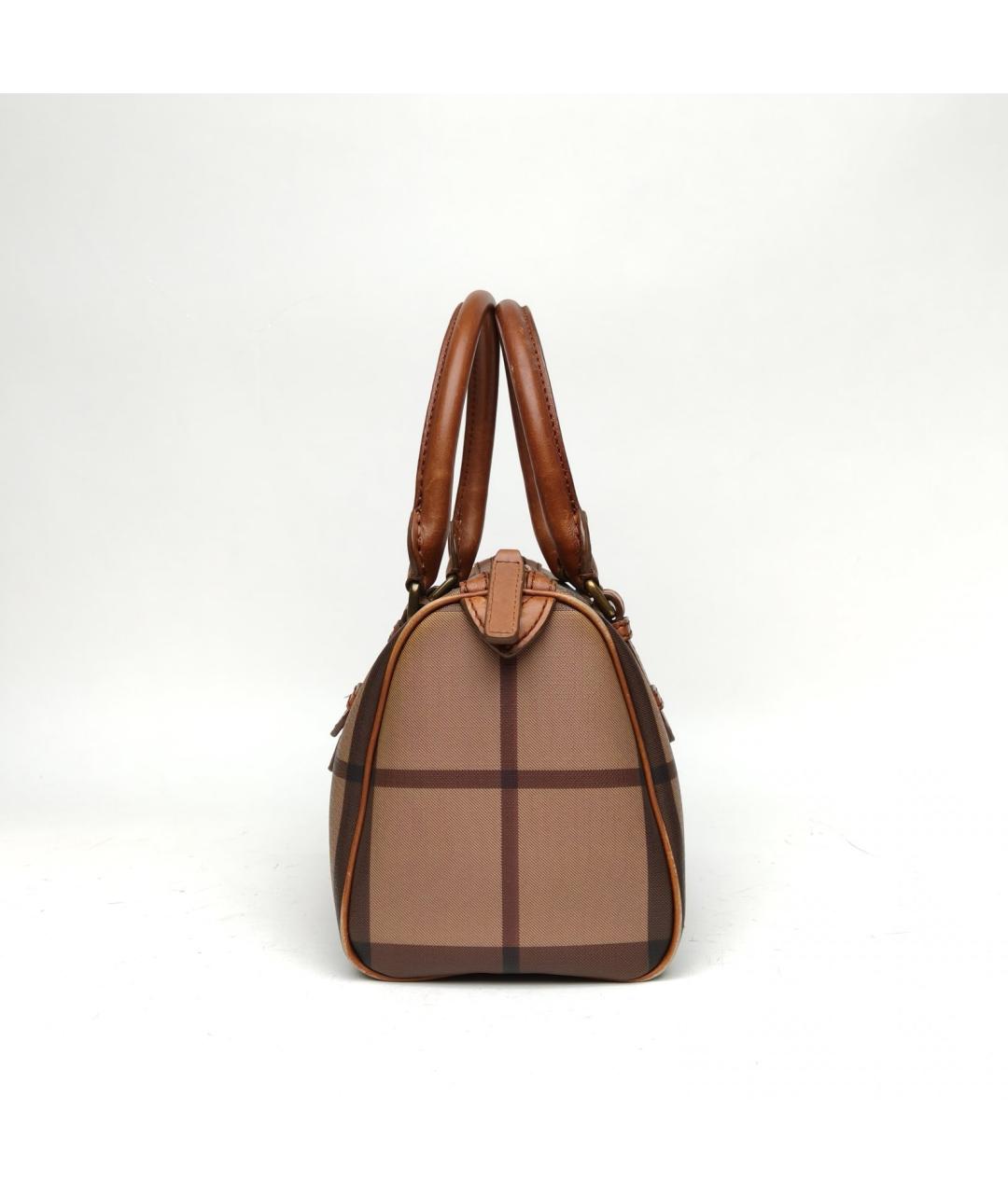 BURBERRY Коричневая сумка с короткими ручками, фото 5
