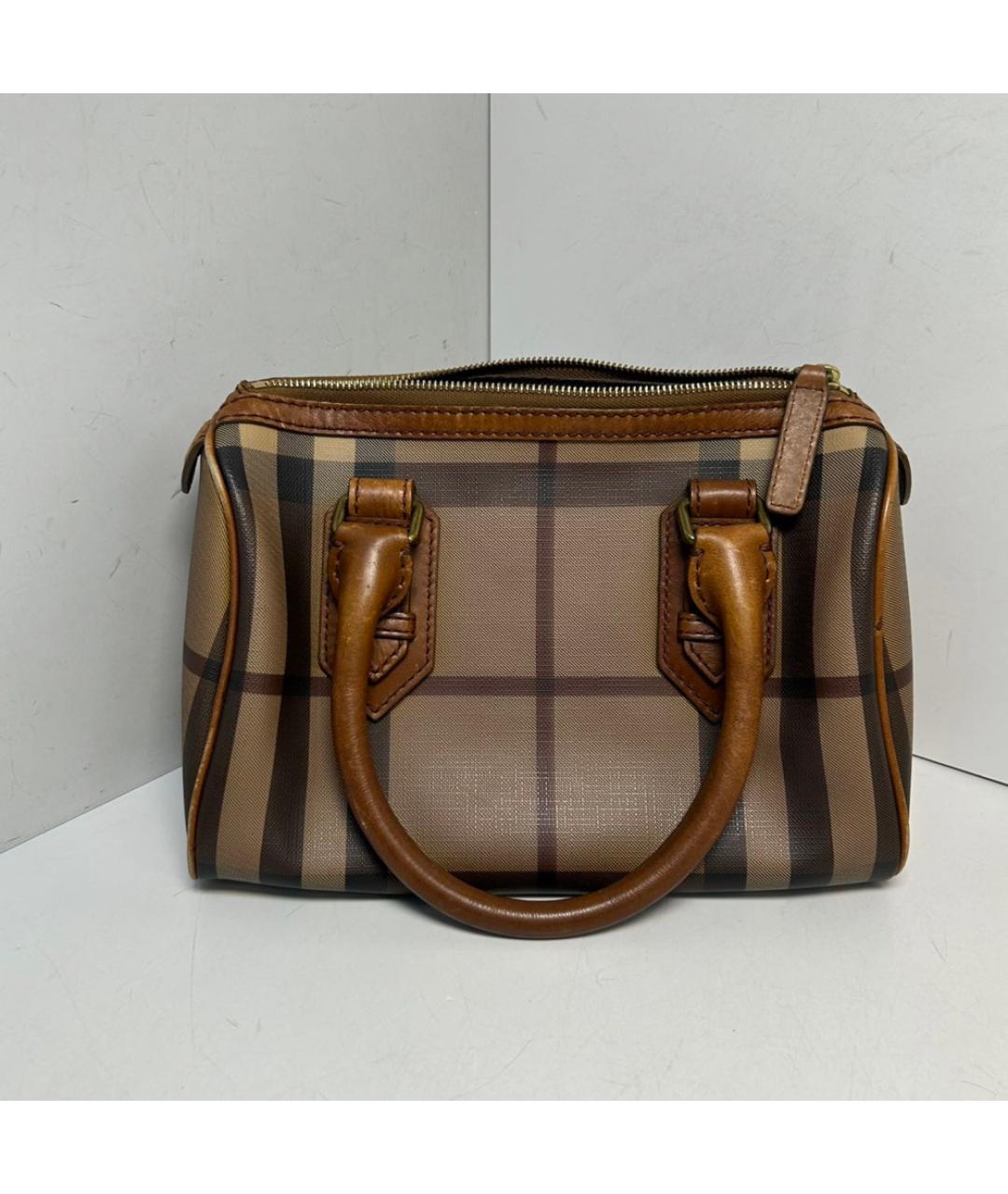 BURBERRY Коричневая сумка с короткими ручками, фото 8