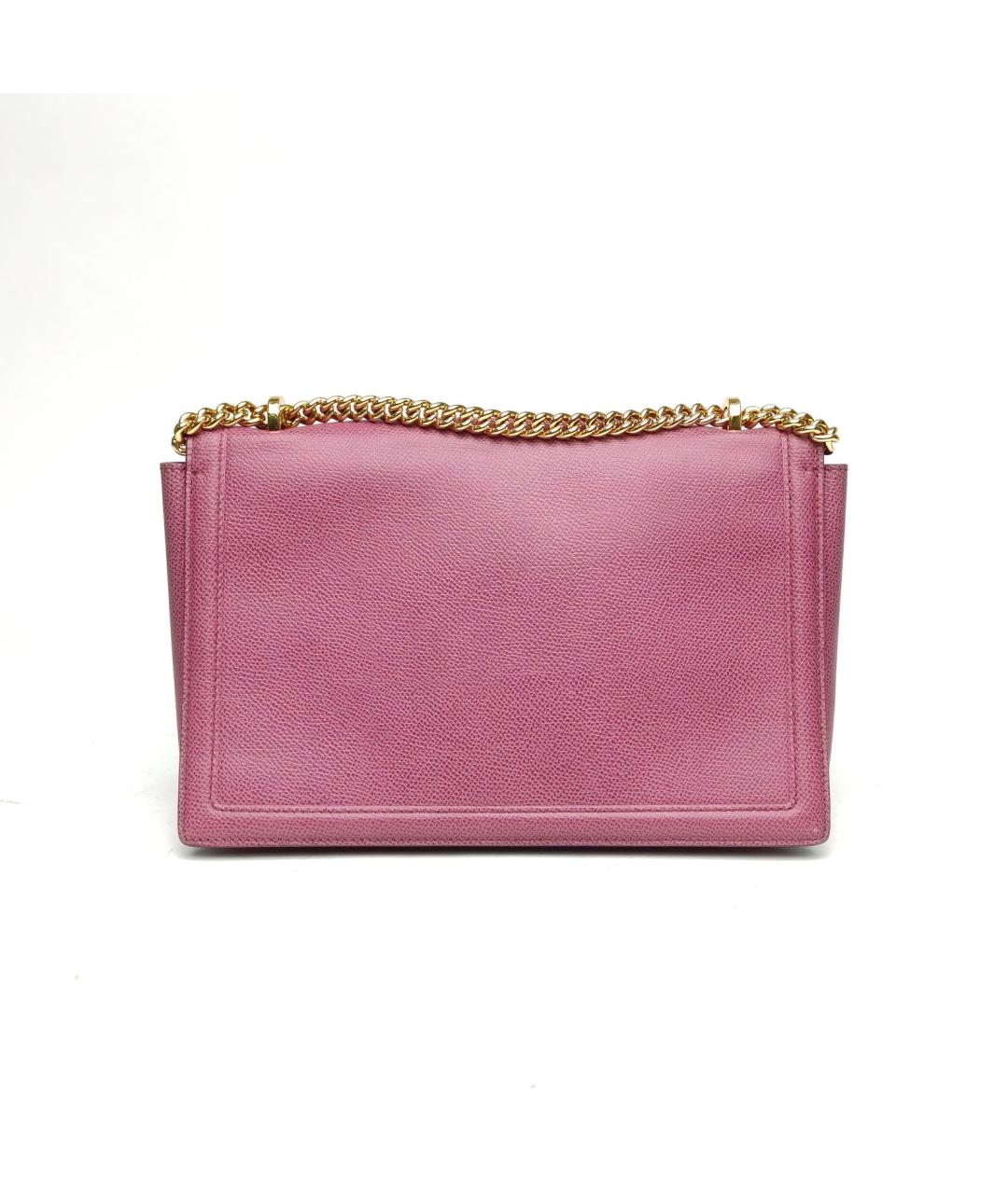 FERRAGAMO Фиолетовая кожаная сумка через плечо, фото 4