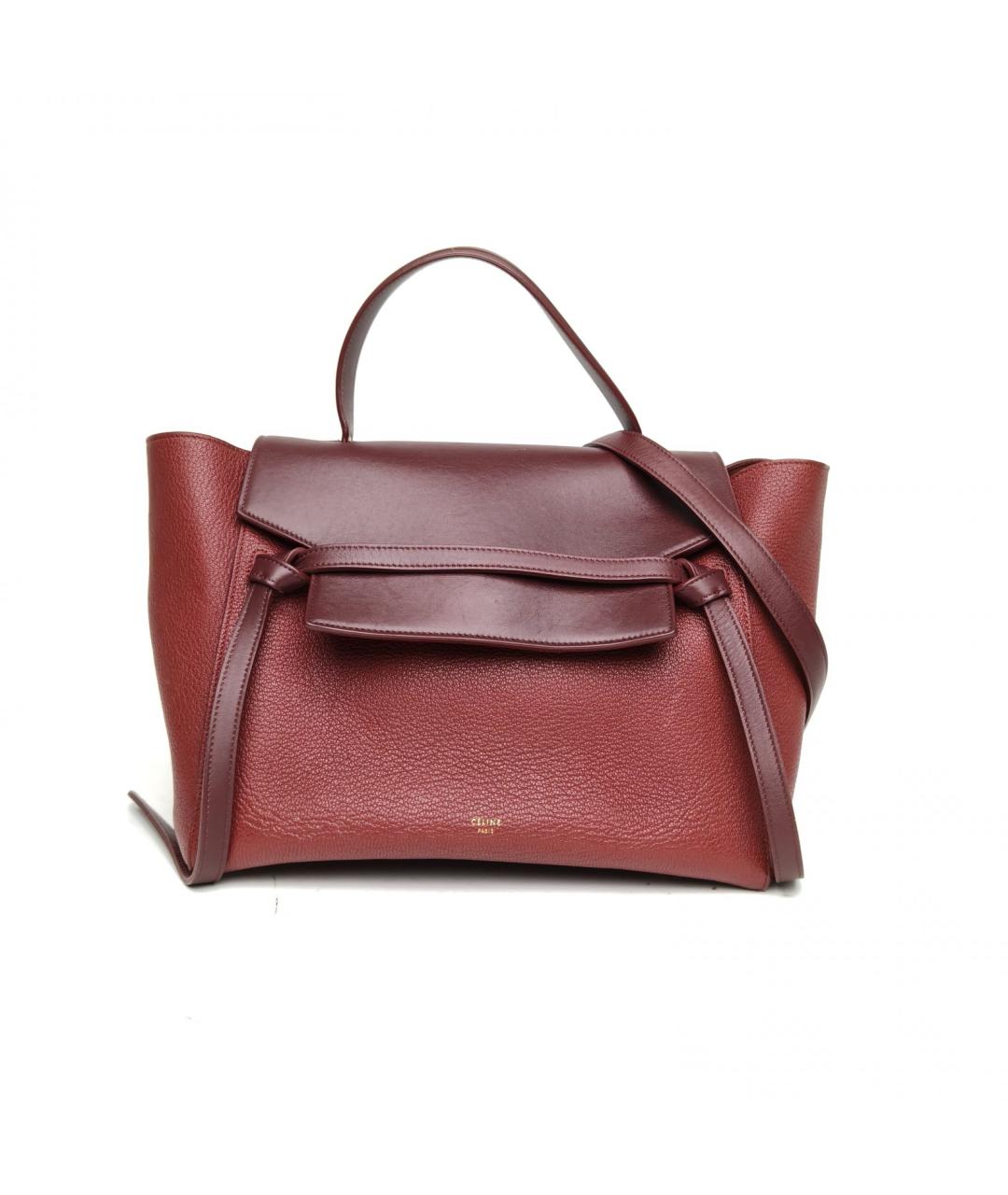 CELINE Красная кожаная сумка через плечо, фото 2