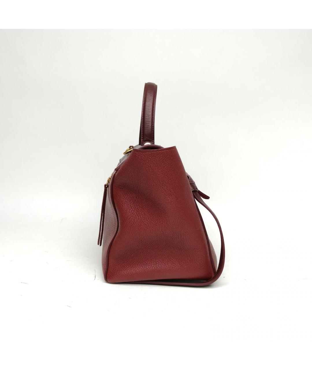 CELINE Красная кожаная сумка через плечо, фото 5