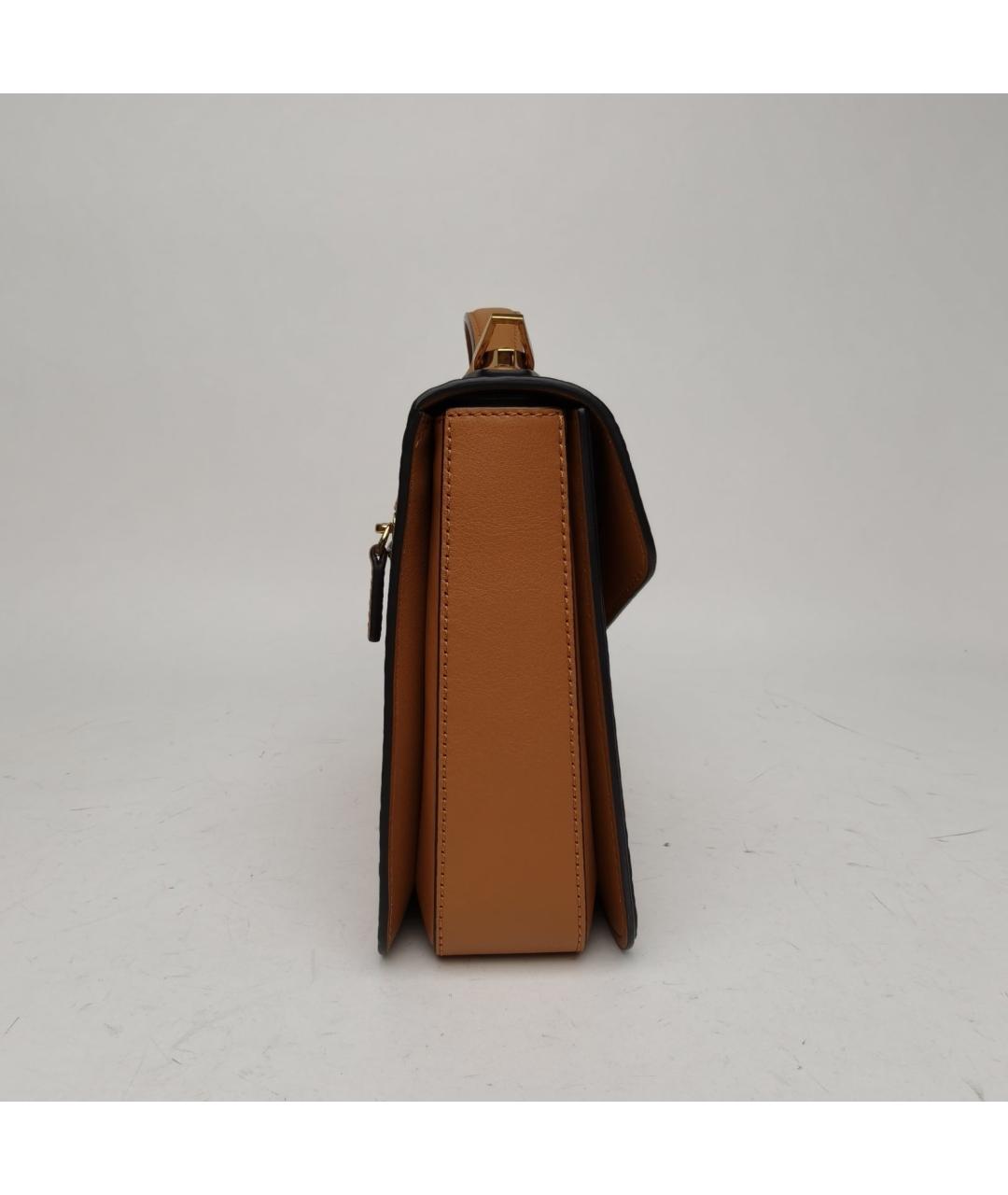 MCM Коричневая сумка с короткими ручками из искусственной кожи, фото 3