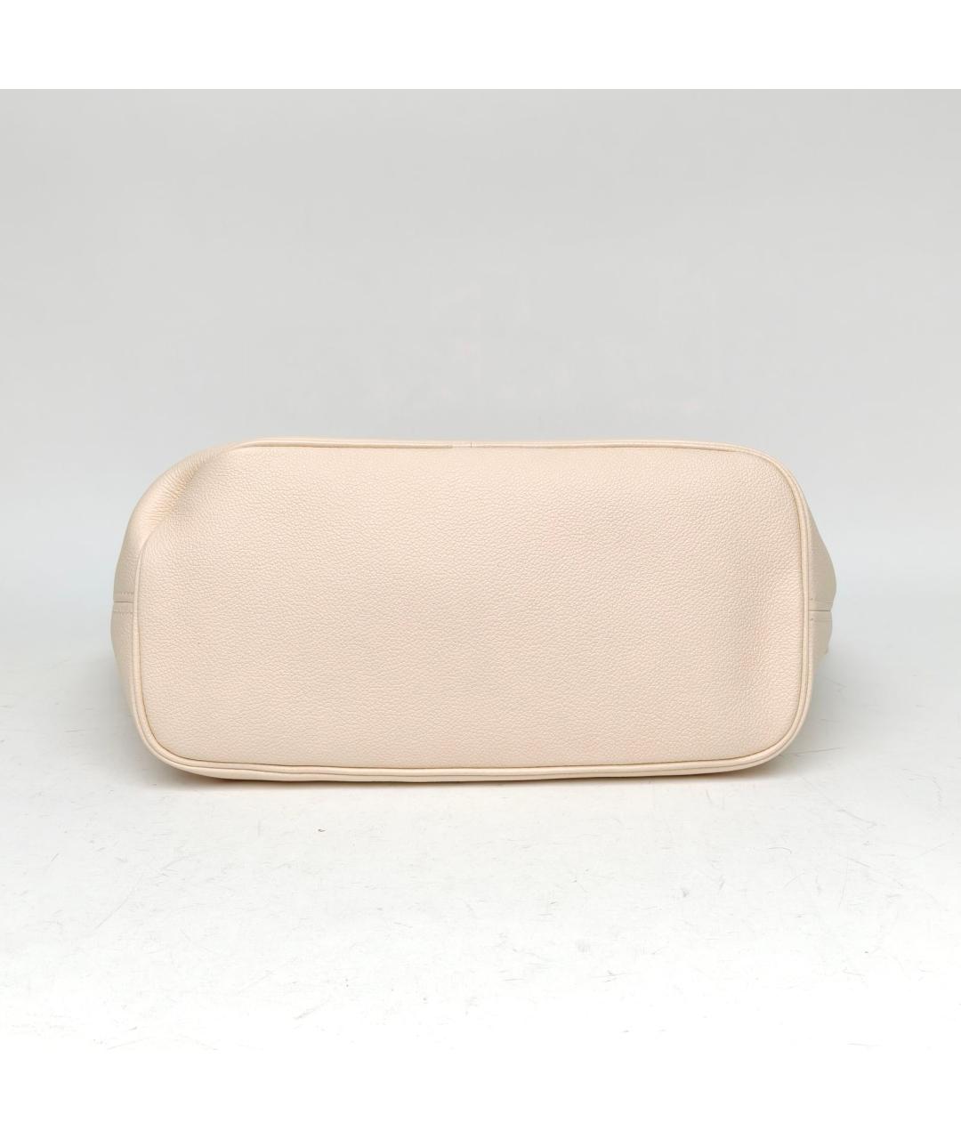 LOUIS VUITTON Белая кожаная сумка через плечо, фото 6