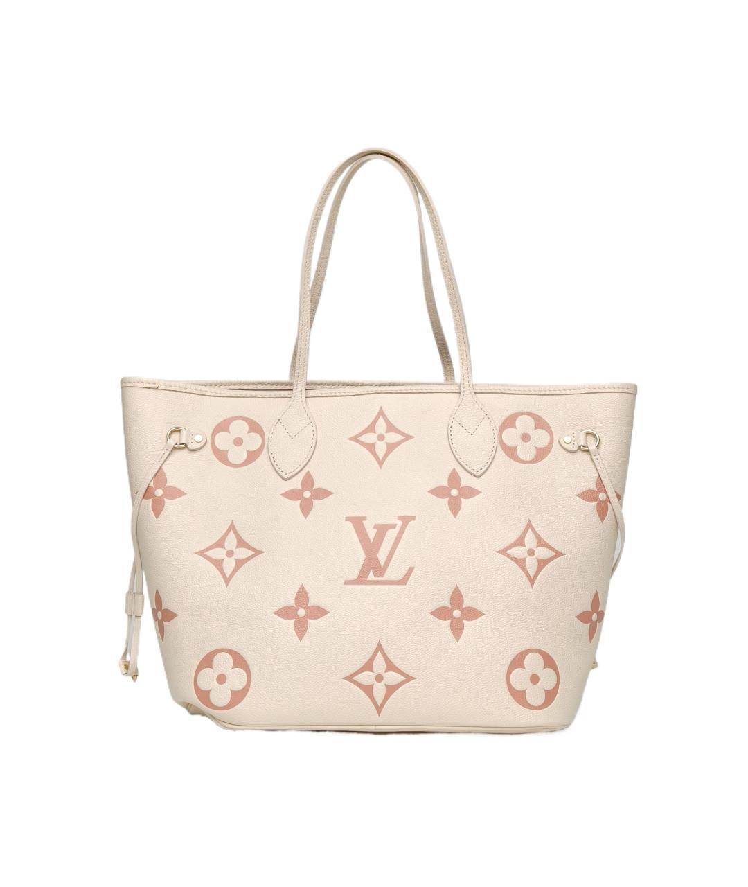 LOUIS VUITTON Белая кожаная сумка через плечо, фото 9