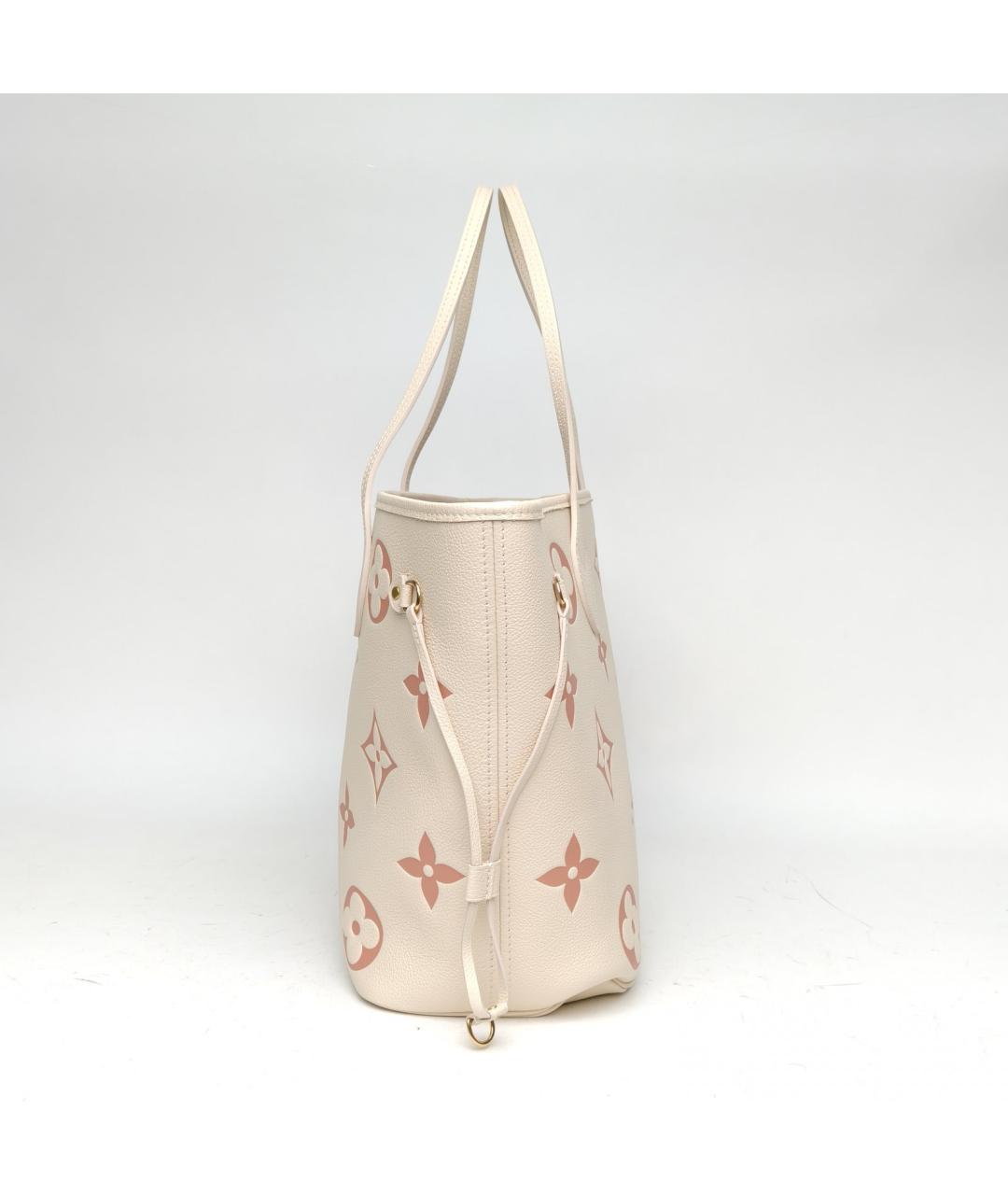 LOUIS VUITTON Белая кожаная сумка через плечо, фото 5