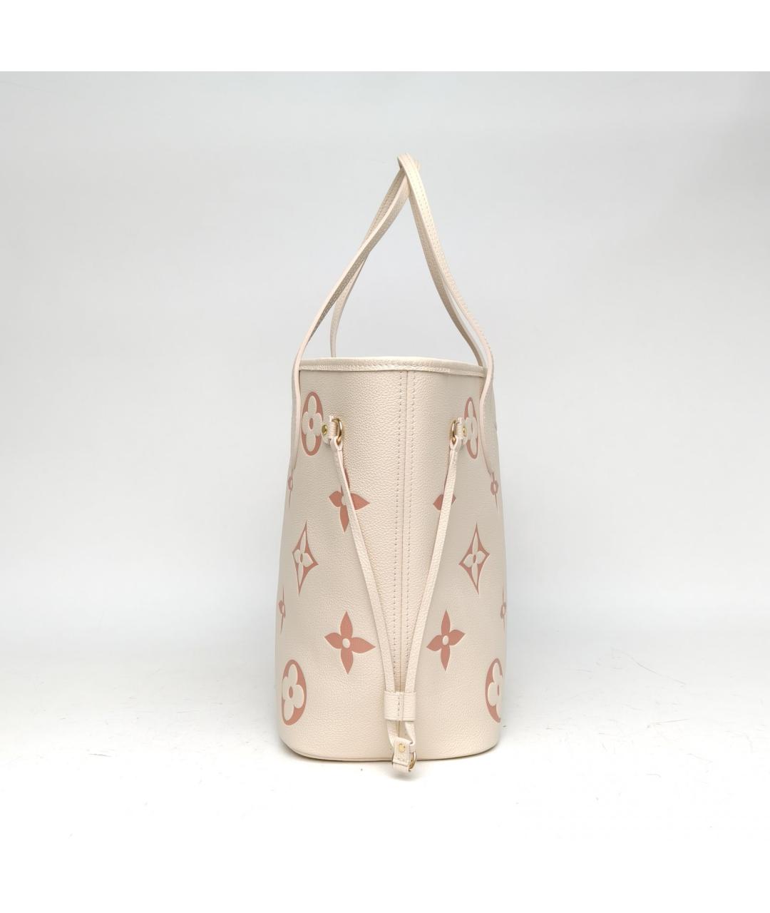 LOUIS VUITTON Белая кожаная сумка через плечо, фото 3