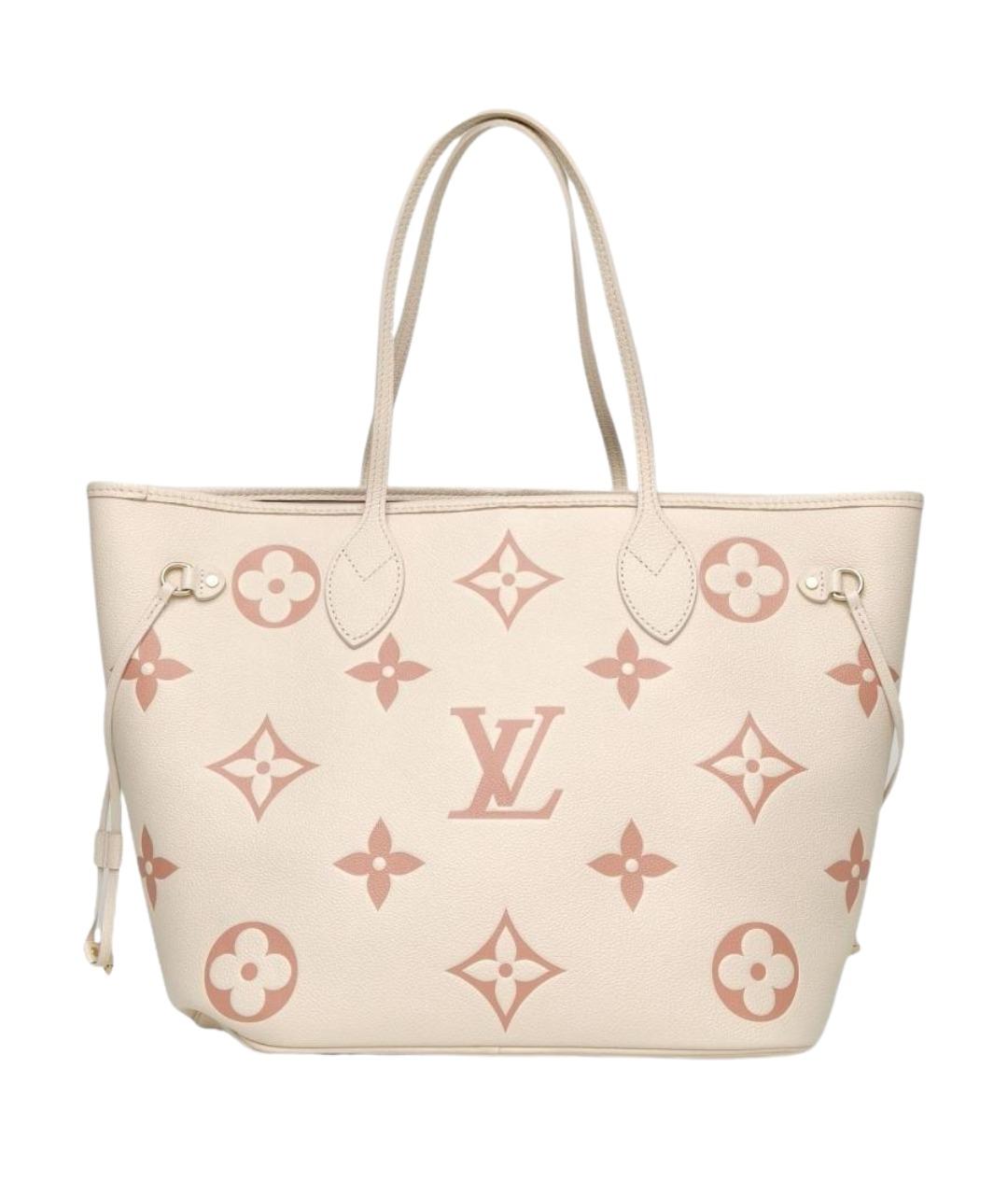 LOUIS VUITTON Белая кожаная сумка через плечо, фото 1