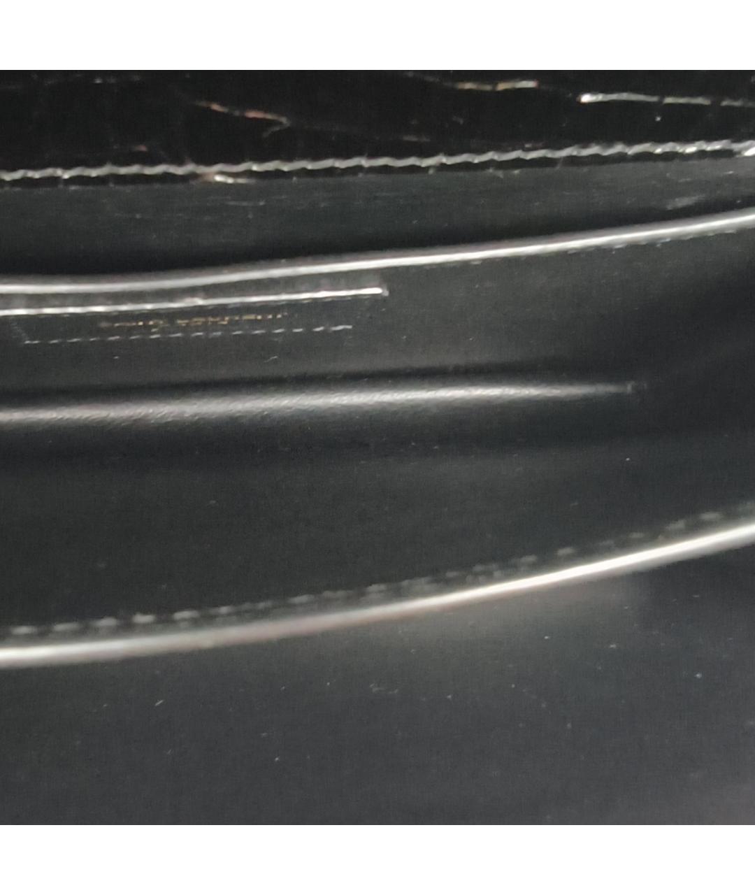 SAINT LAURENT Черная кожаная сумка через плечо, фото 3