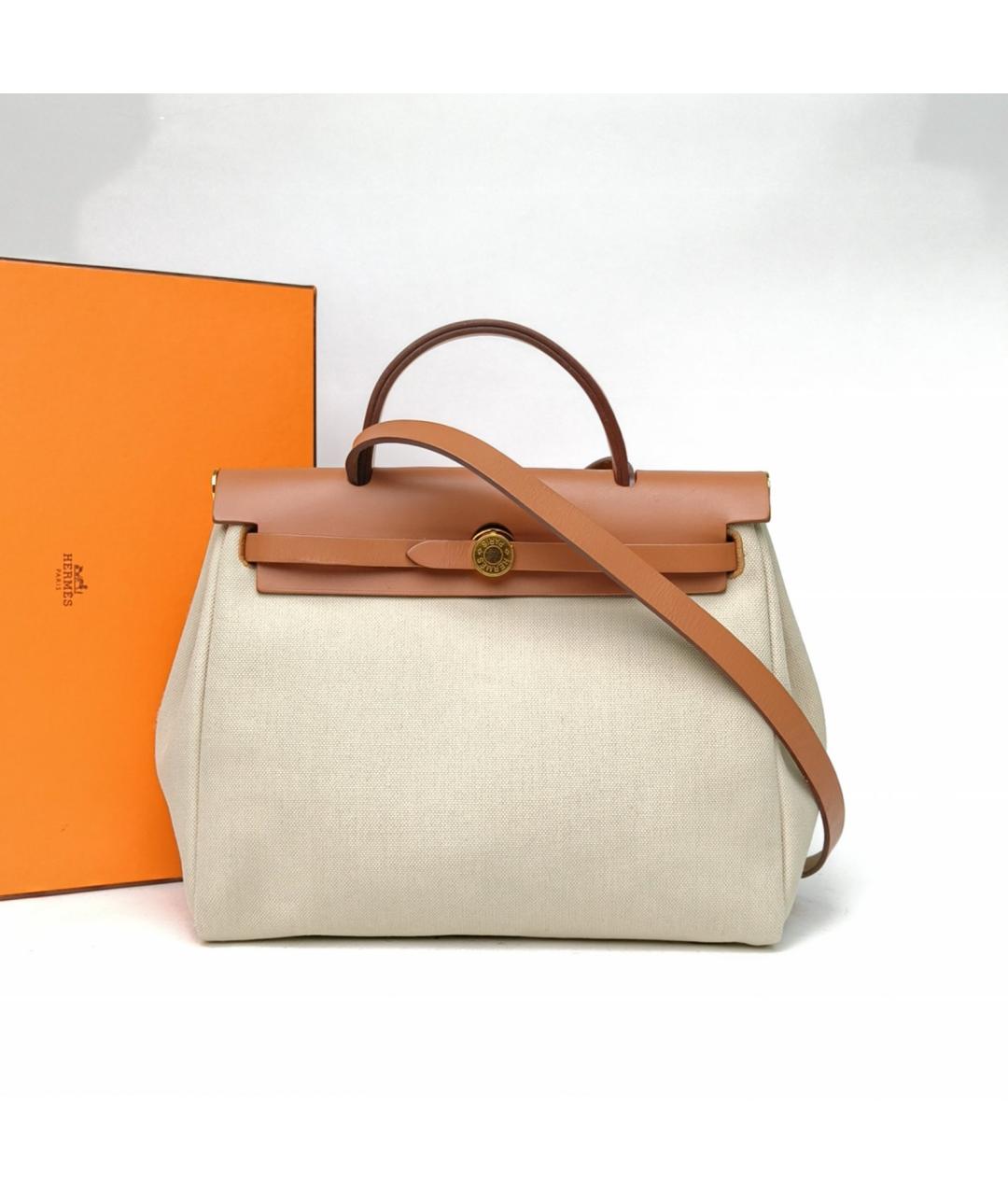 HERMES Бежевая сумка через плечо, фото 9