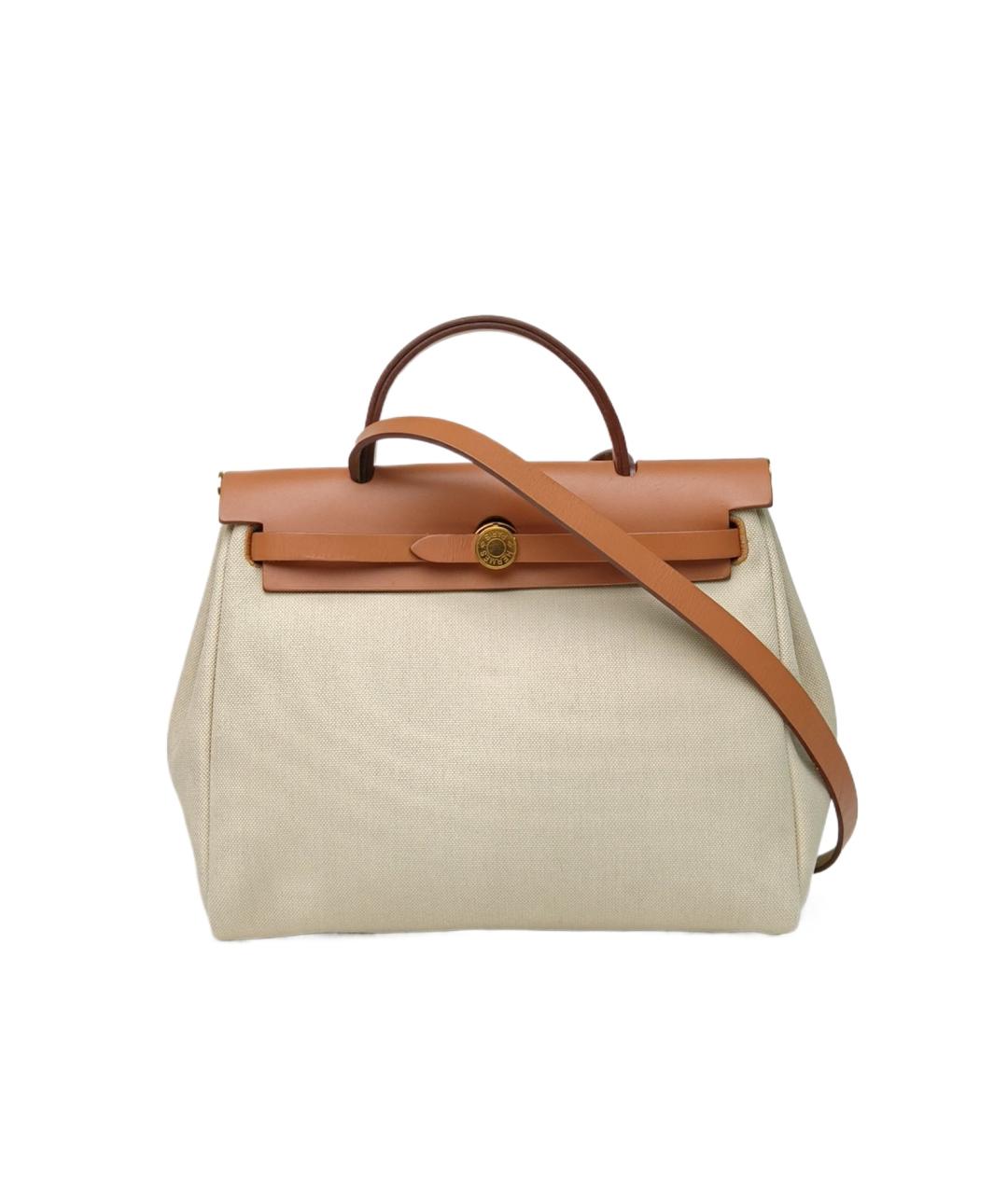 HERMES Бежевая сумка через плечо, фото 10