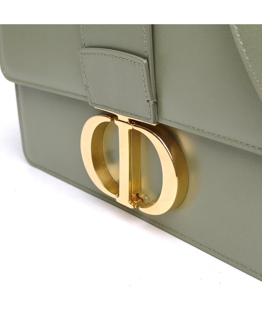 CHRISTIAN DIOR Зеленая кожаная сумка через плечо, фото 8