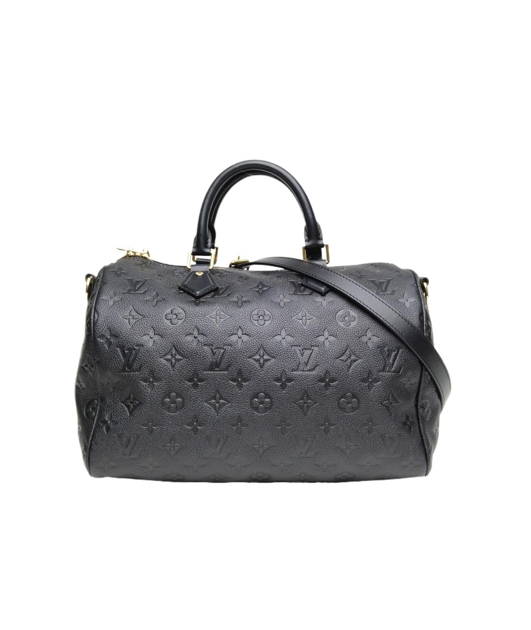 LOUIS VUITTON Черная кожаная сумка с короткими ручками, фото 10