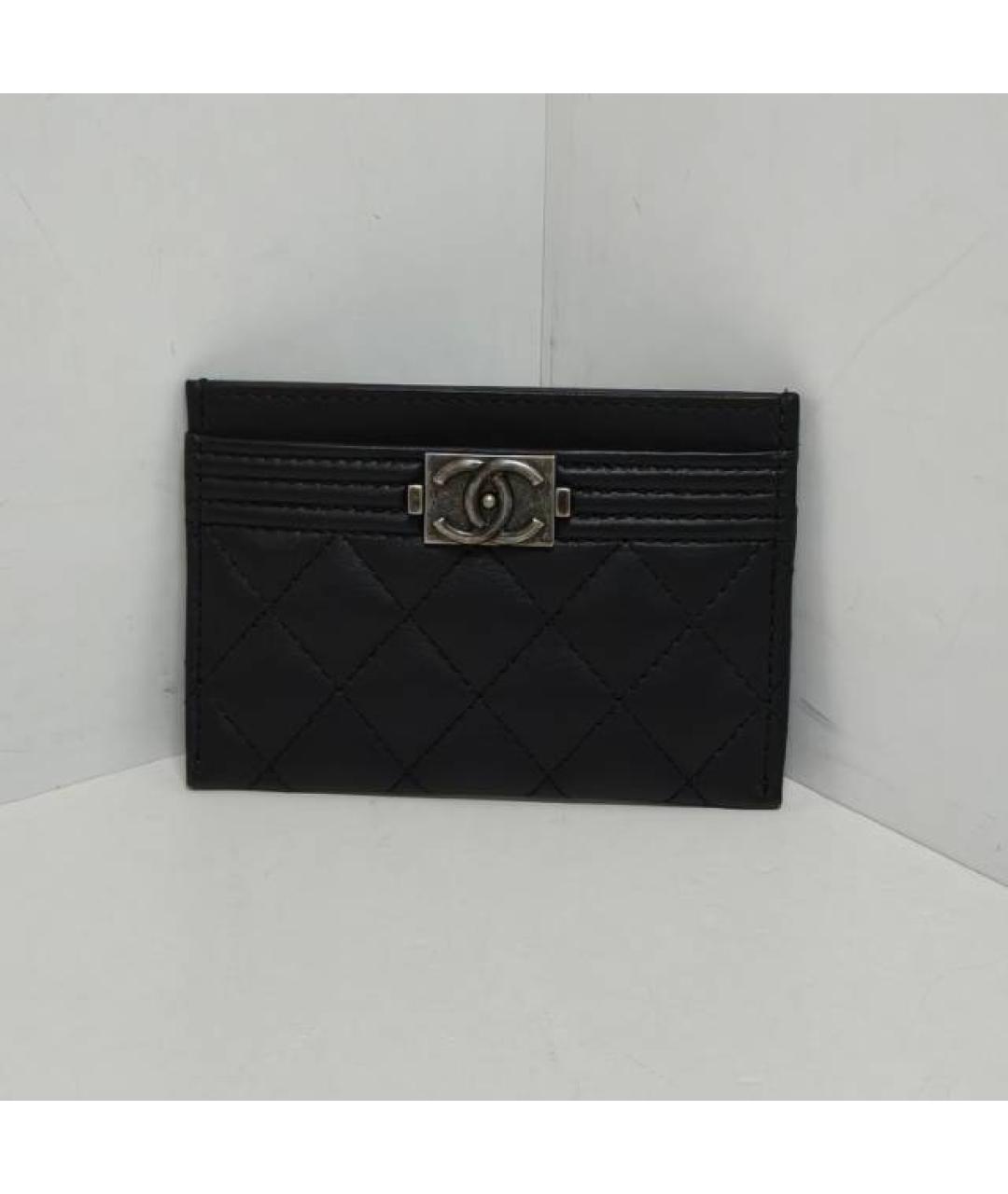CHANEL Черный кожаный кардхолдер, фото 9