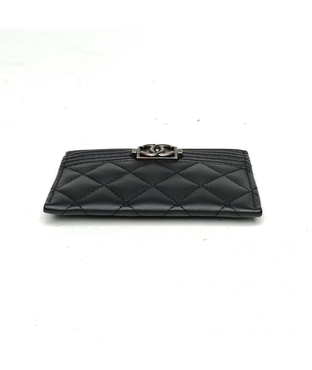 CHANEL Черный кожаный кардхолдер, фото 6