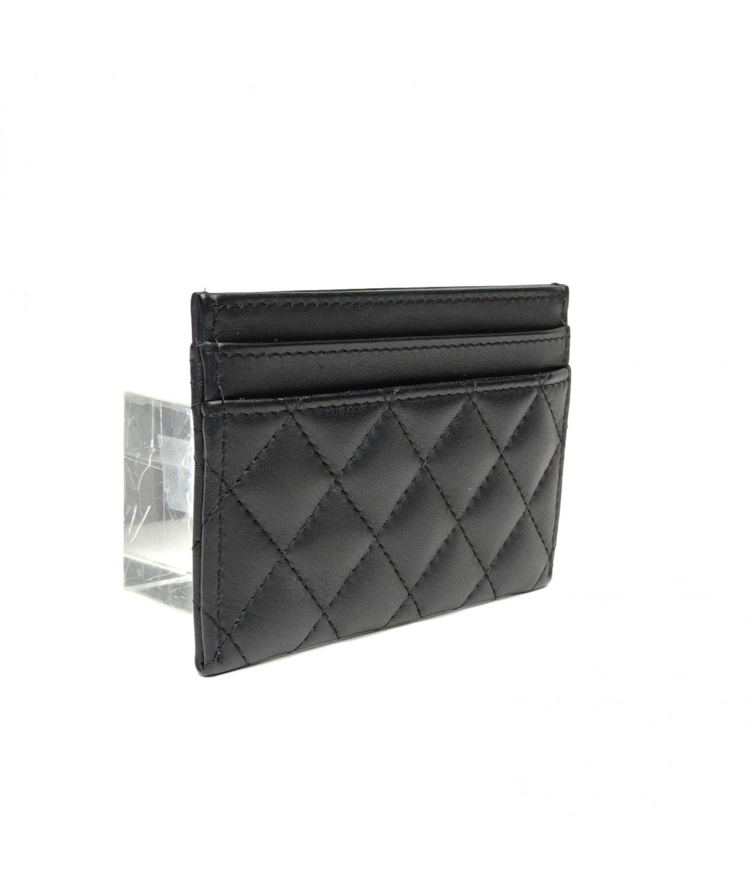 CHANEL Черный кожаный кардхолдер, фото 5