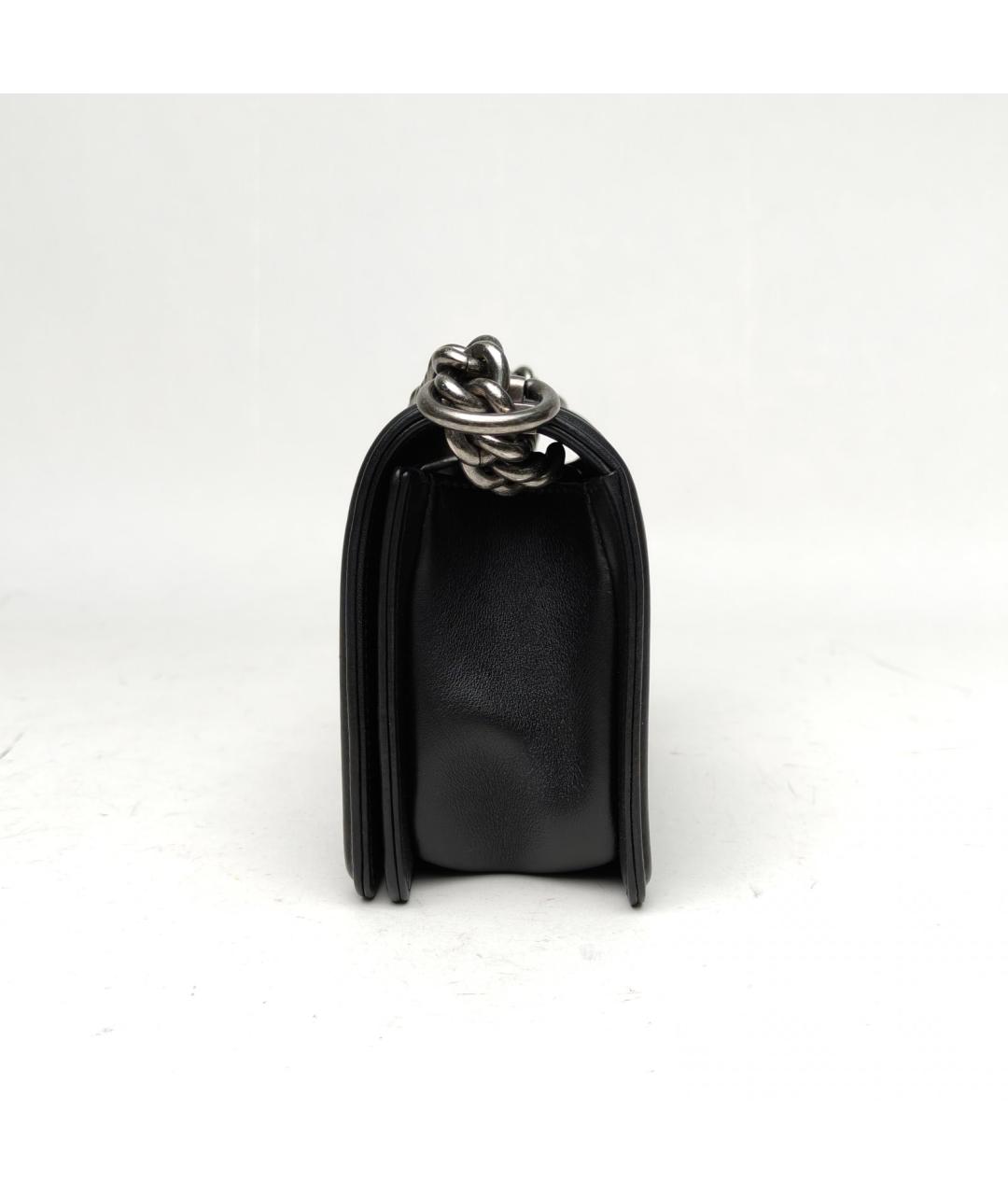 CHANEL Черная кожаная сумка через плечо, фото 3