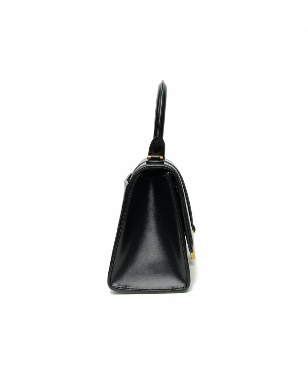 BALENCIAGA Черная кожаная сумка через плечо, фото 4