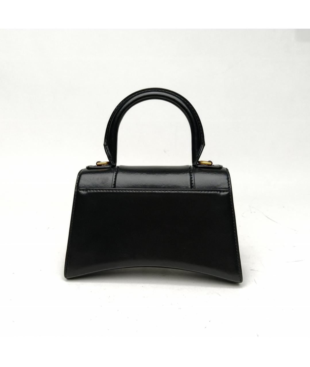 BALENCIAGA Черная кожаная сумка через плечо, фото 3