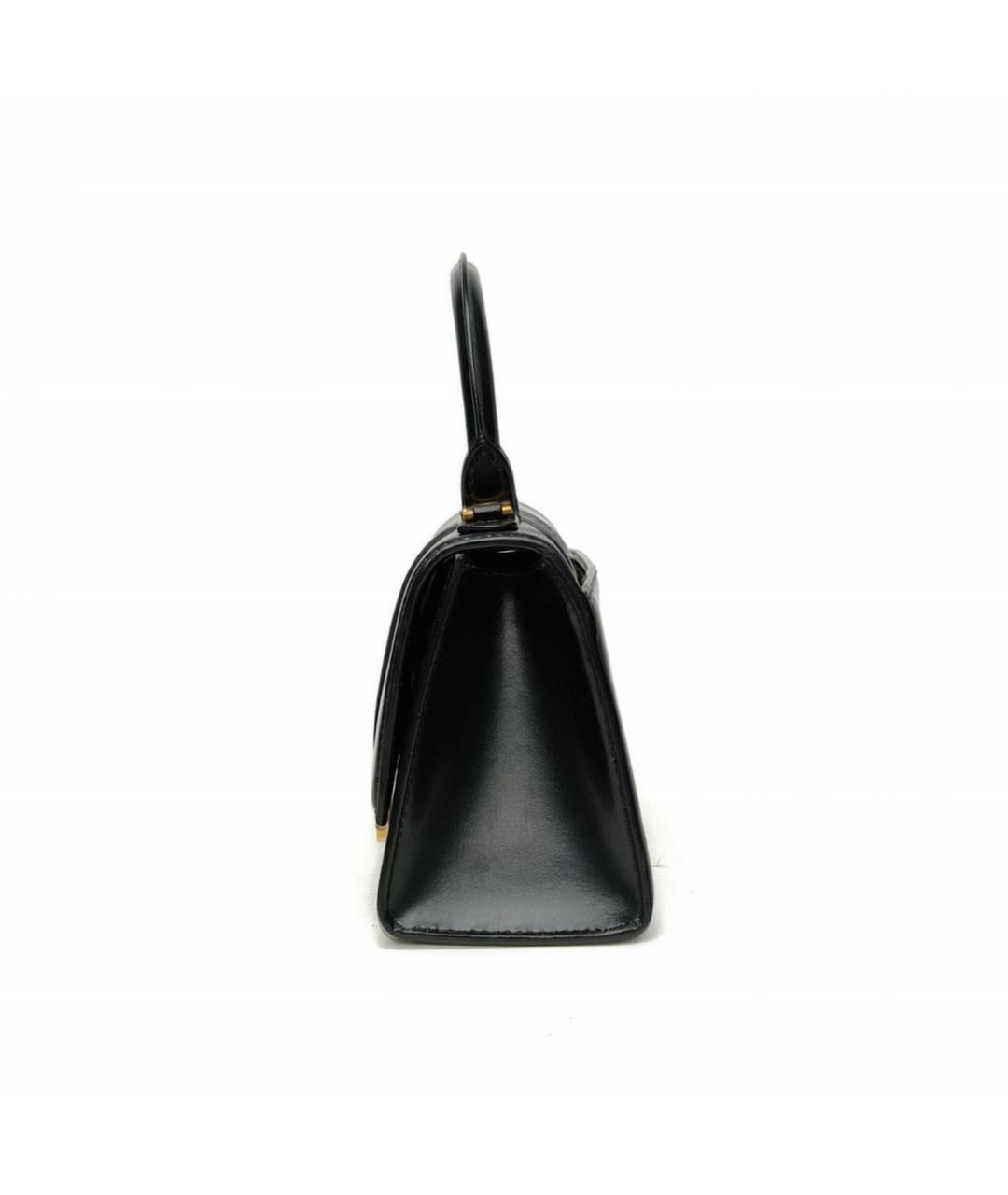 BALENCIAGA Черная кожаная сумка через плечо, фото 2