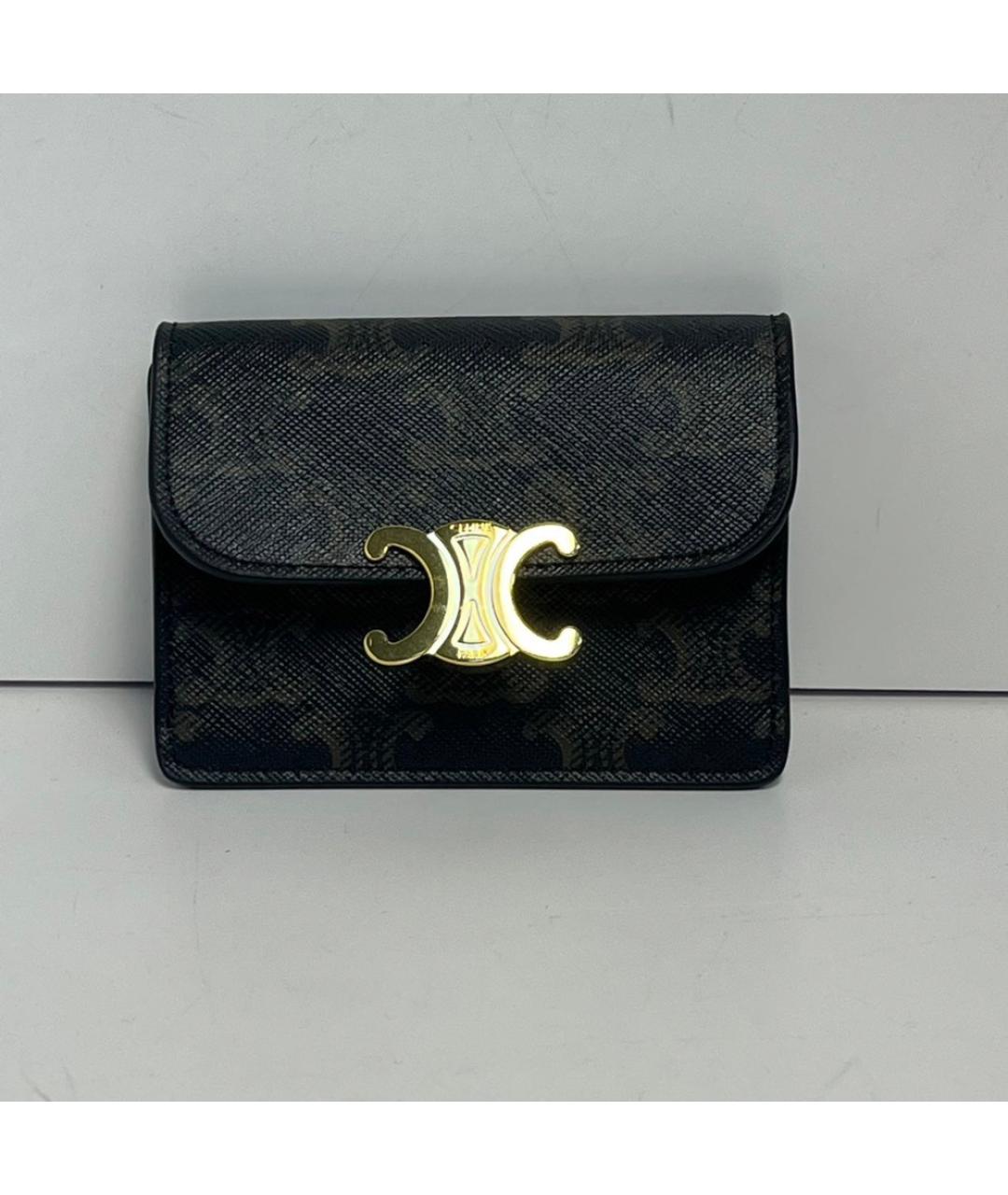 CELINE Коричневый кошелек, фото 9