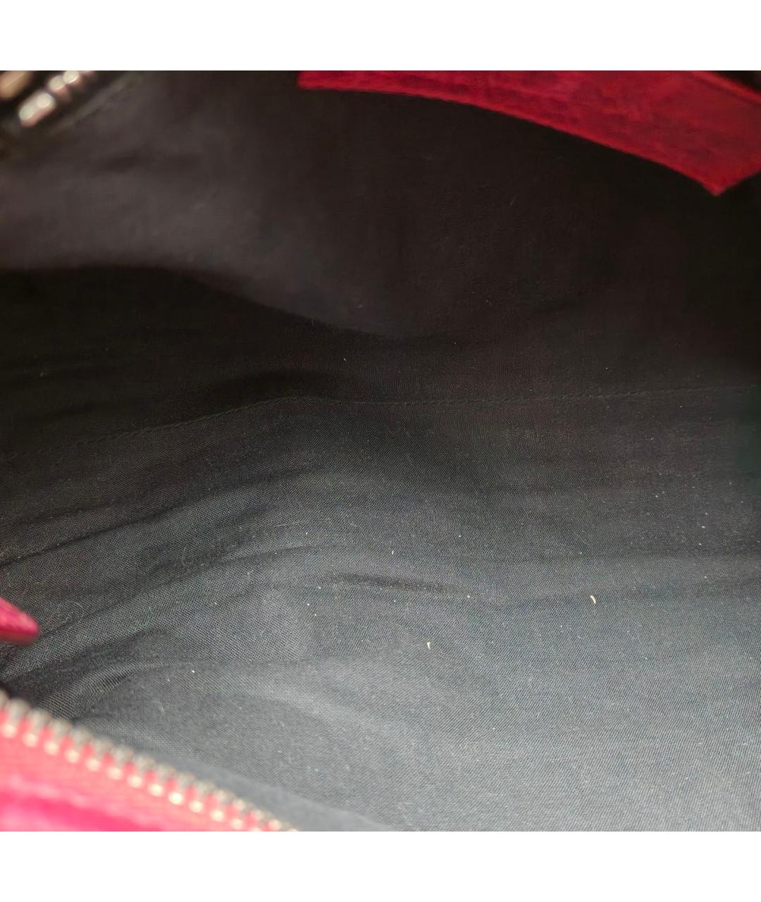 BALENCIAGA Красная кожаная сумка с короткими ручками, фото 7