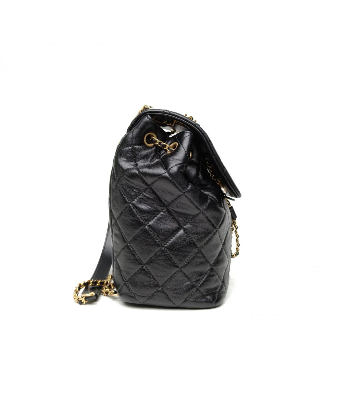 CHANEL Черный кожаный рюкзак, фото 5