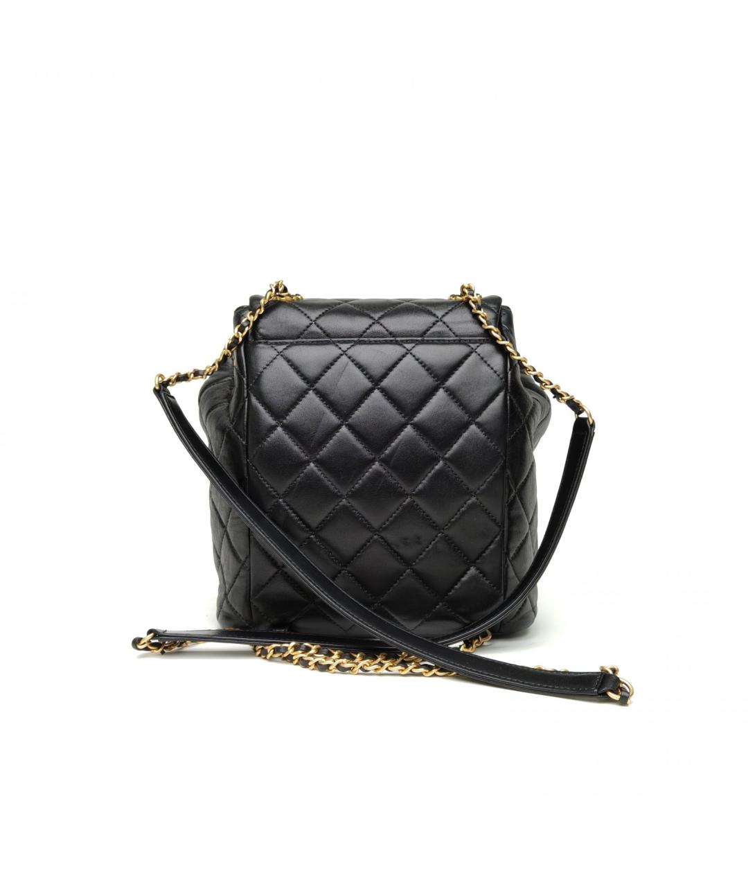 CHANEL Черный кожаный рюкзак, фото 4