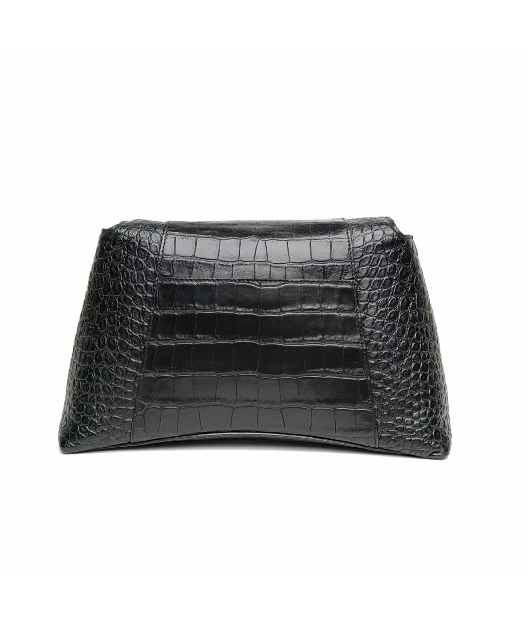 BALENCIAGA Черная кожаная сумка через плечо, фото 4